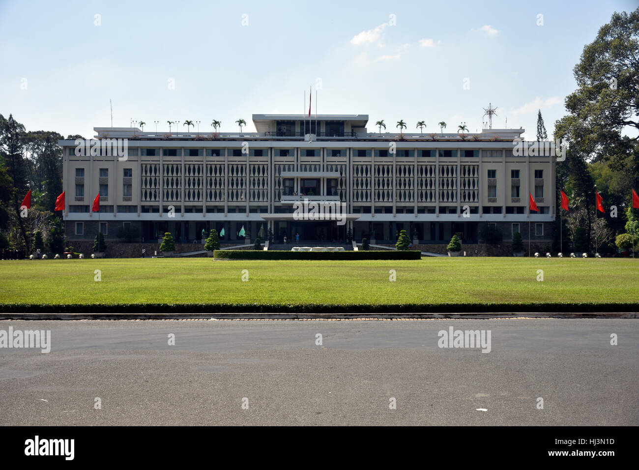 Reunification Palace or Independence Palace, Ho Chi Minh City, Vietnam Stock Photo