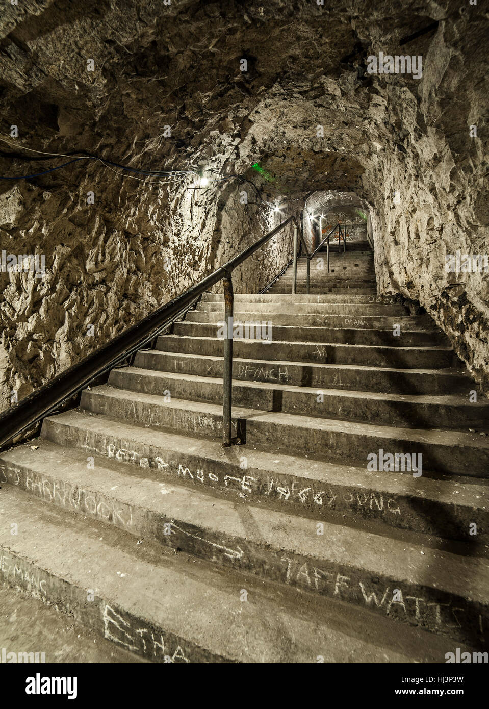 Ww2 air raids underground tunnels hires stock photography and images