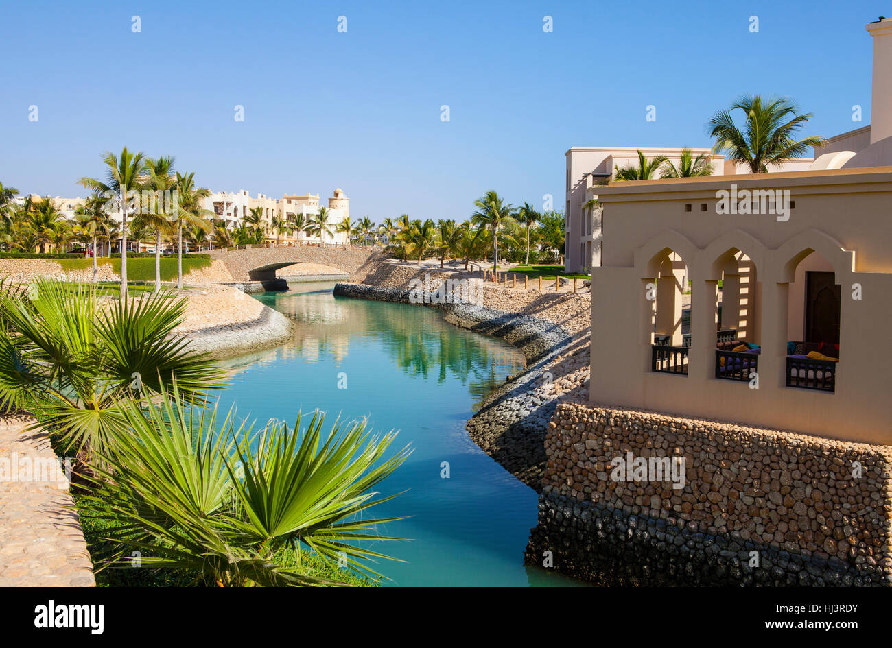 Sultanate of Oman - January 07,2016 : Hotel Salalah Rotana Resort in Dhofar, Oman Stock Photo