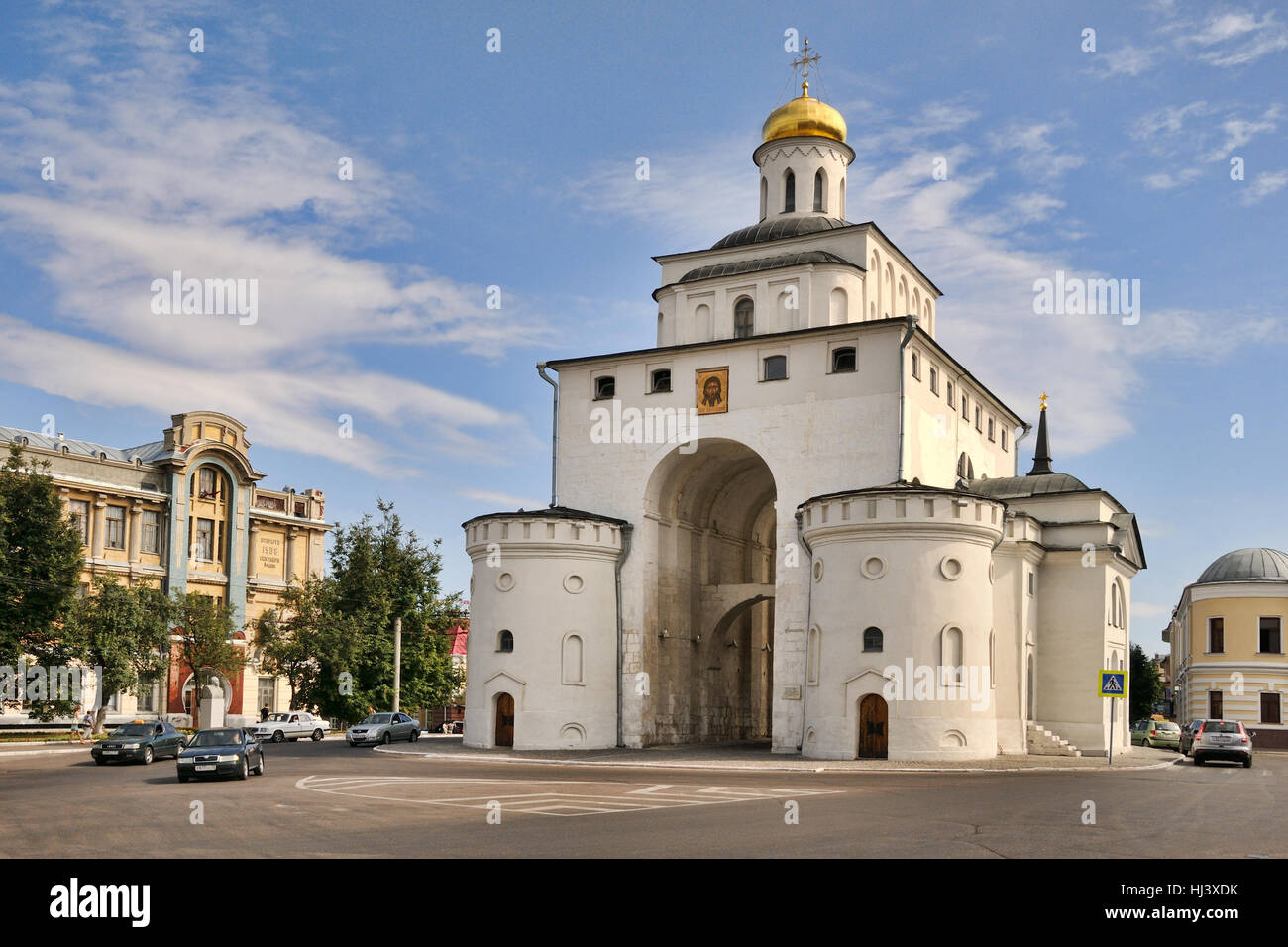 The Golden Gate – Historical Emblem of Vladimir City, Russia Stock Photo