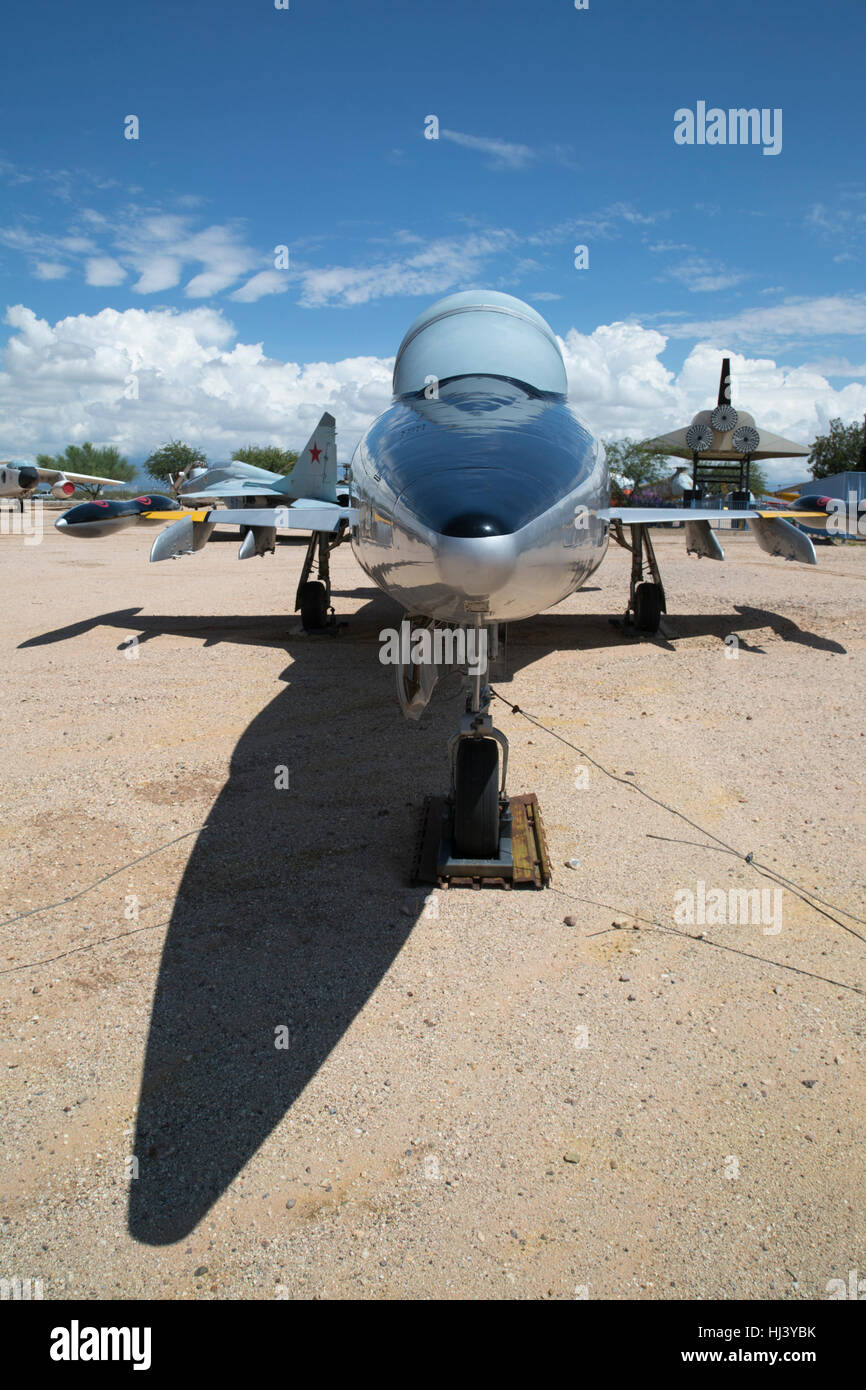 Northrop F-5B Freedom Fighter Trainer/Fighter (1965 - present) on display at Pima Air & Space Museum Stock Photo