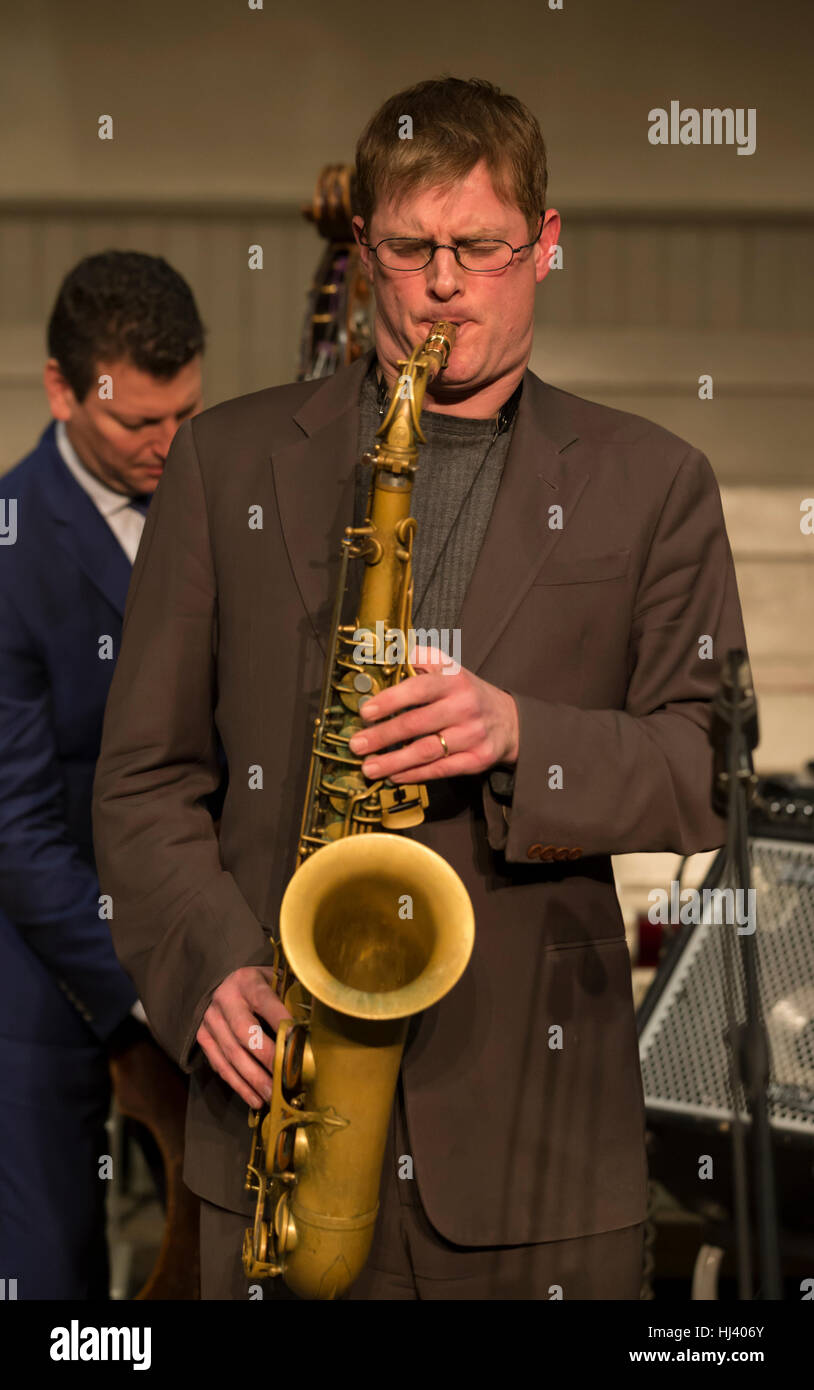 New York NY USA January 5 2017 Eric Alexander performs during