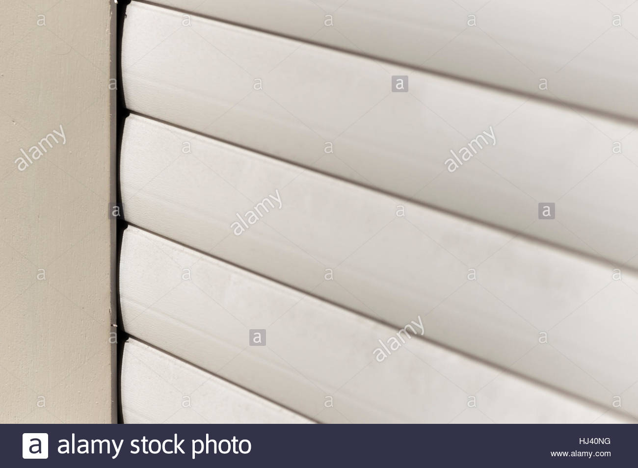 Close Up Abstract Images Of A Roller Shutter Garage Door Yeovil