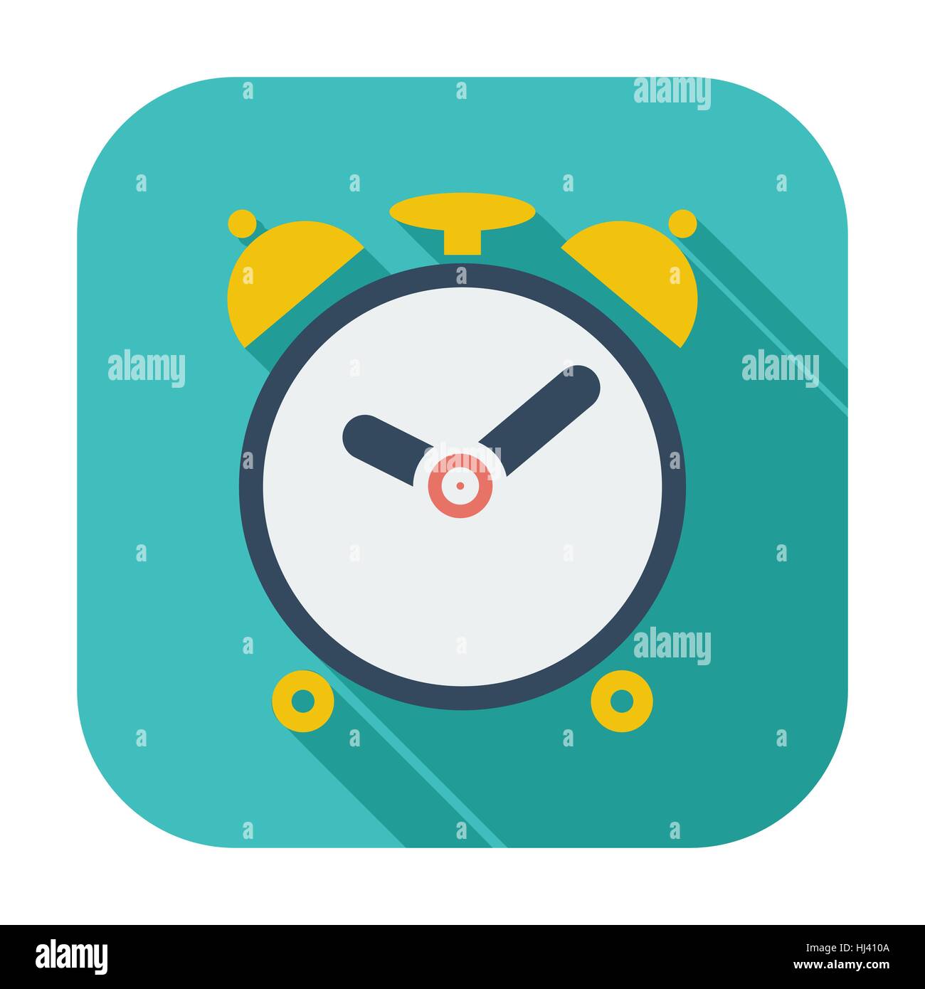Vintage alarm clock square Cut Out Stock Images & Pictures - Alamy