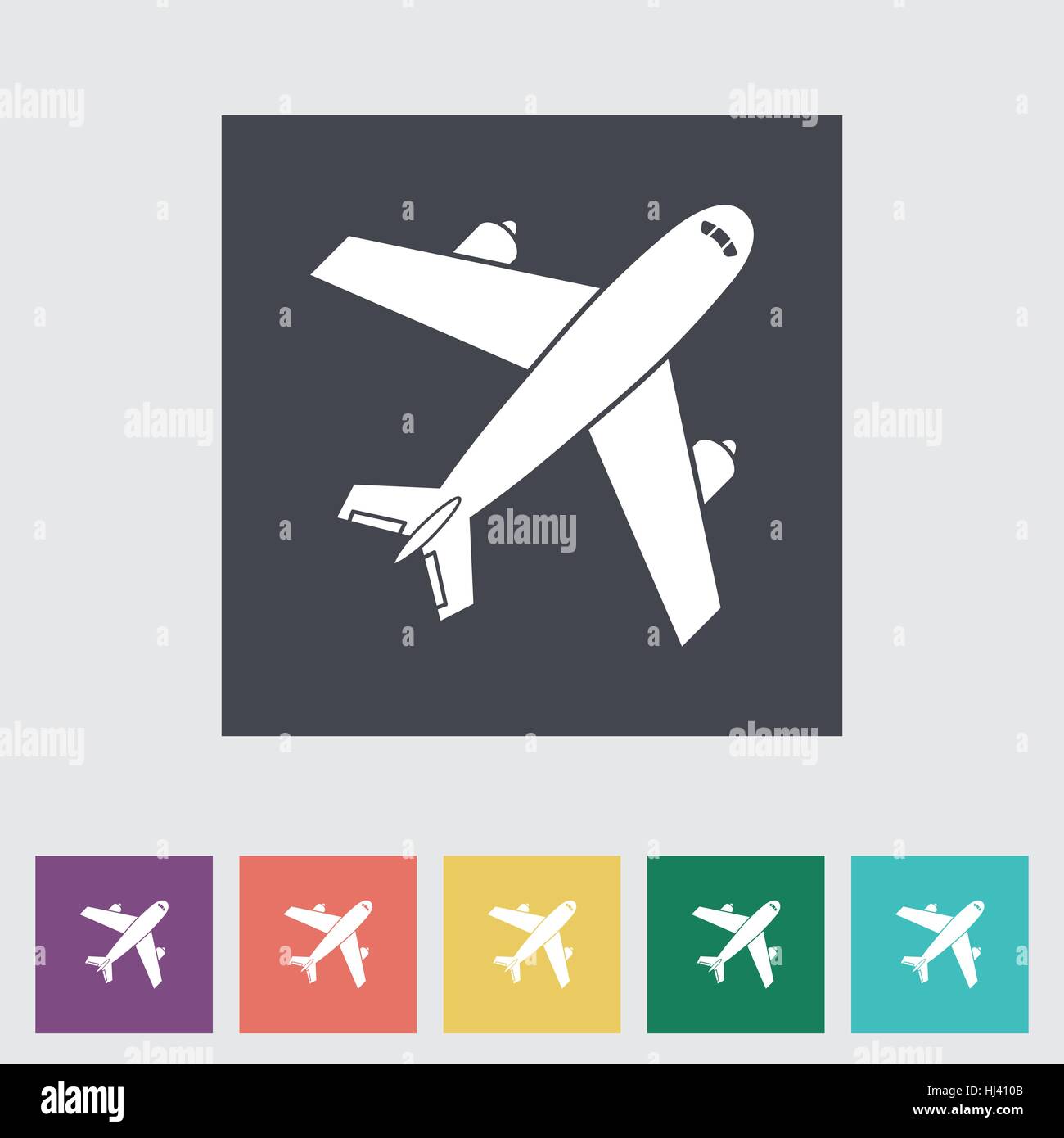 Airport. Single Flat icon. Vector illustration Stock Vector Image & Art ...