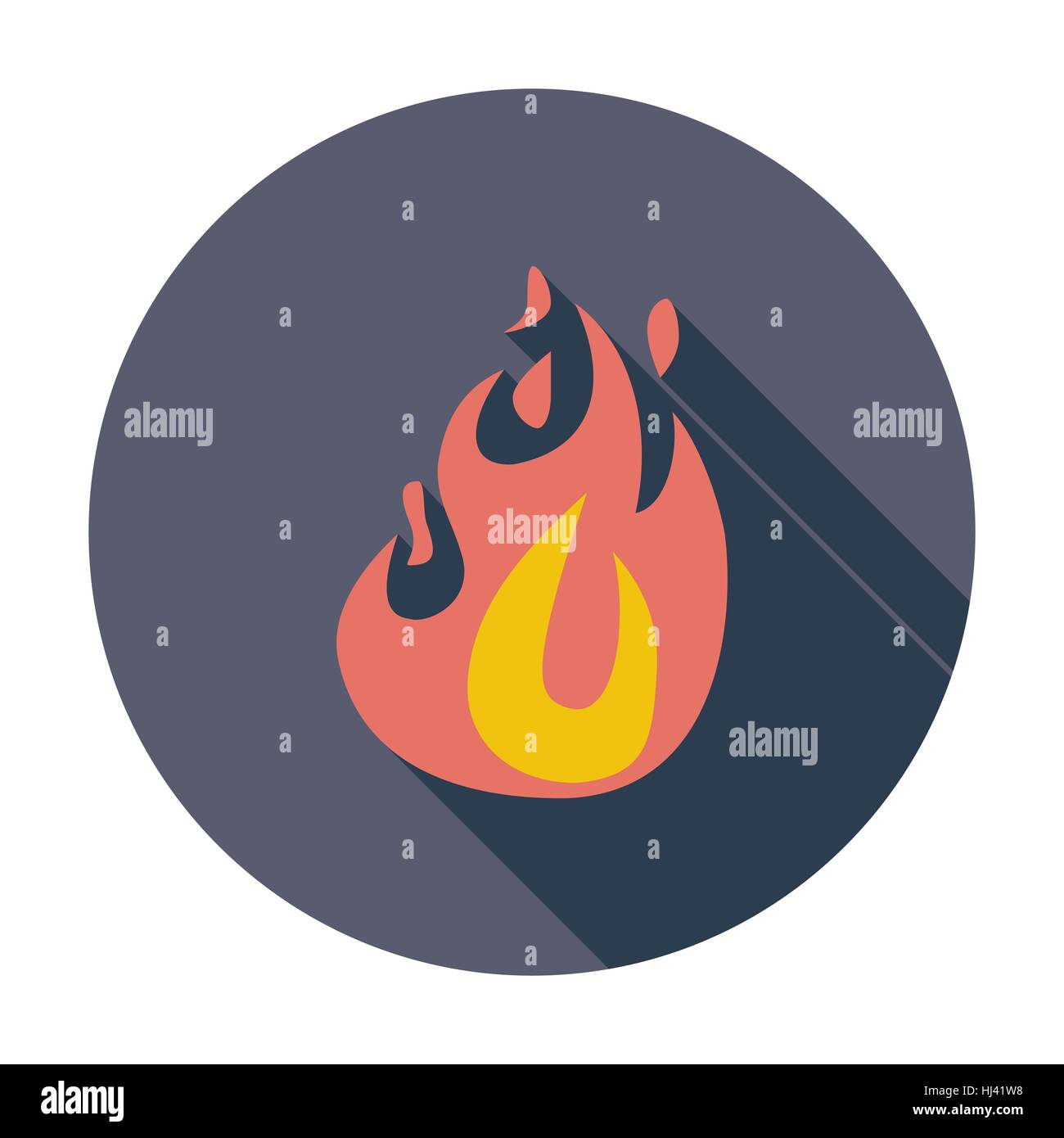 Fire elements single flat hi-res stock photography and images - Alamy