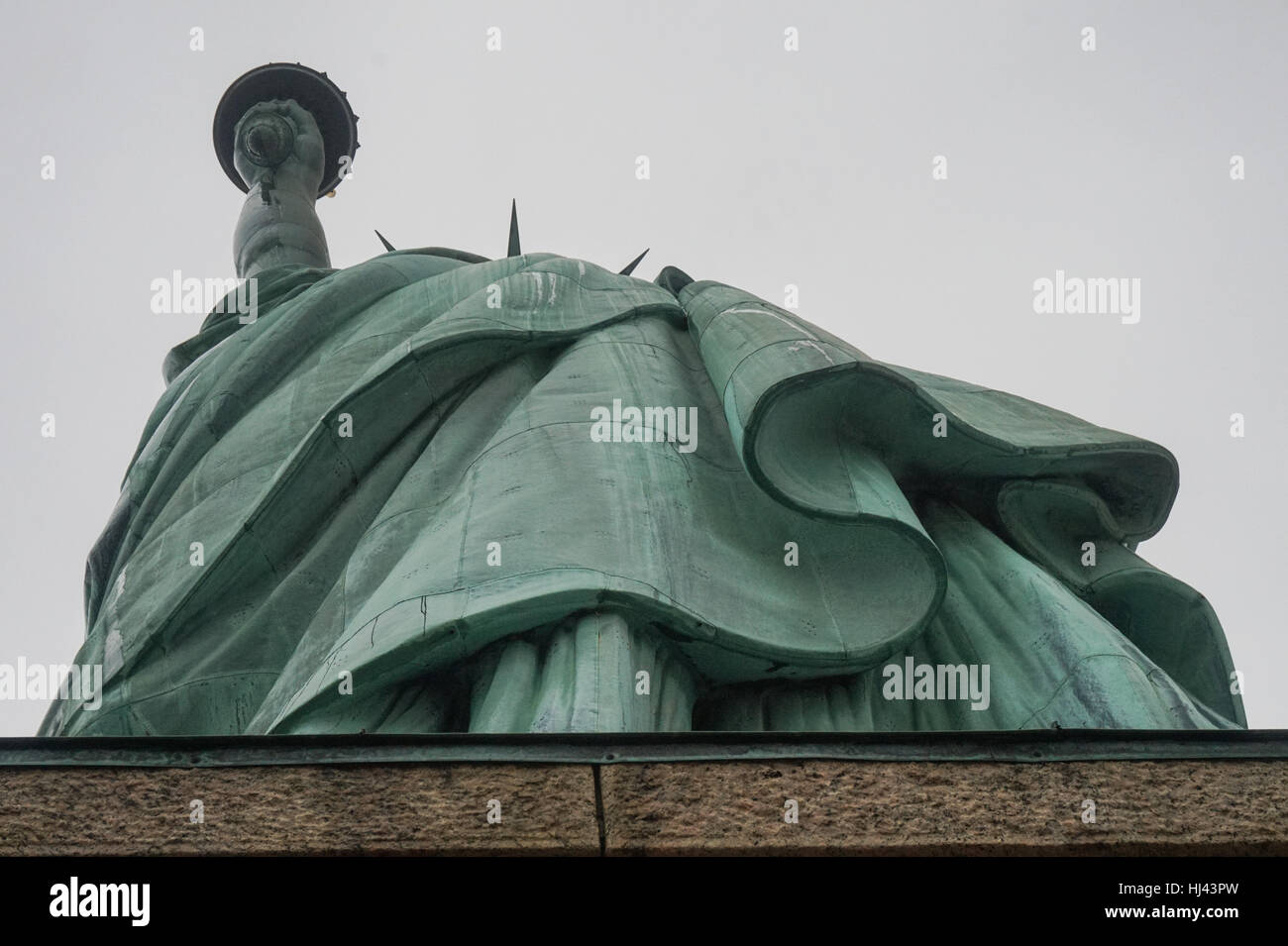 View of the Statue of Liberty from the pedestal, Liberty Island, New