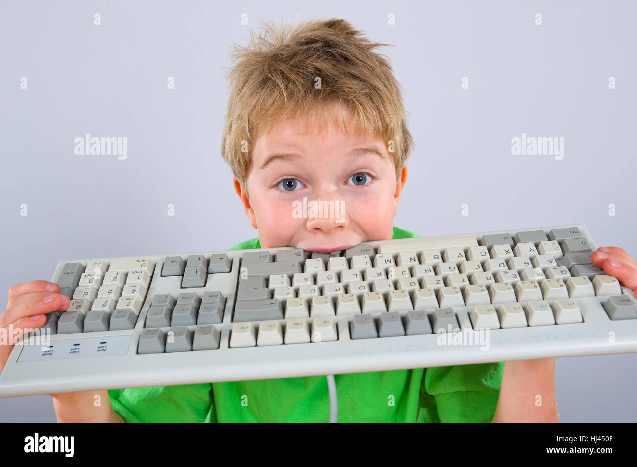 far too much computer Stock Photo