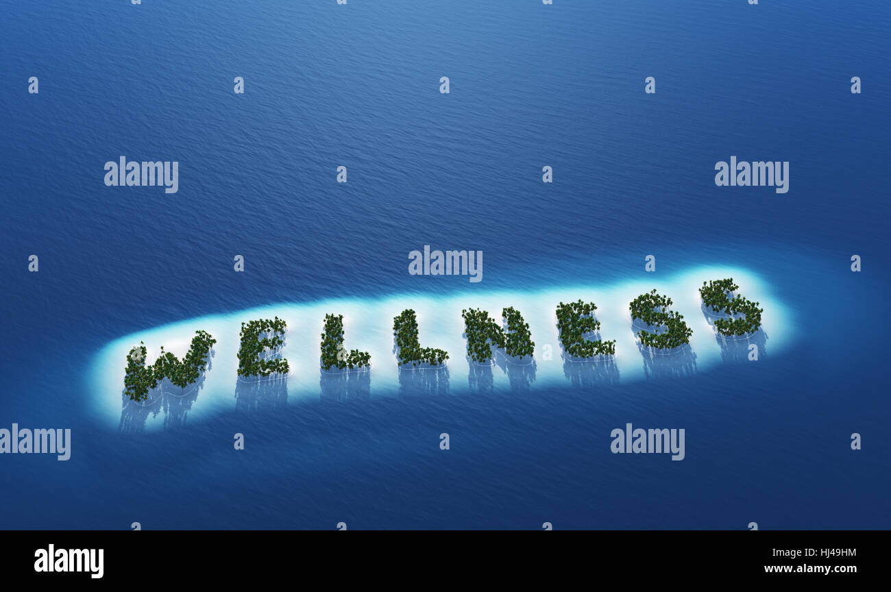 wellness - island concept Stock Photo