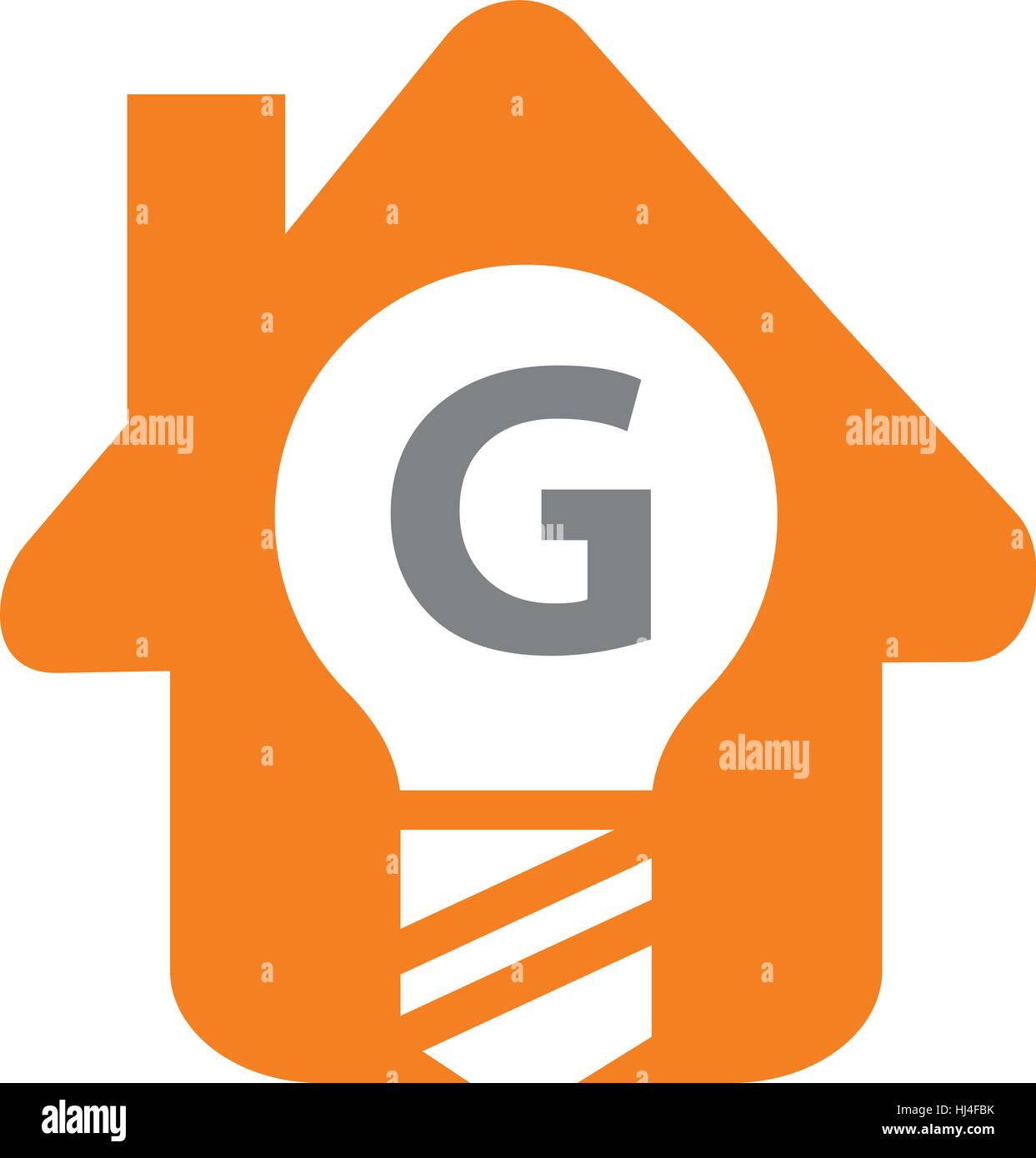 Letter g home logo Stock Vector Images - Alamy
