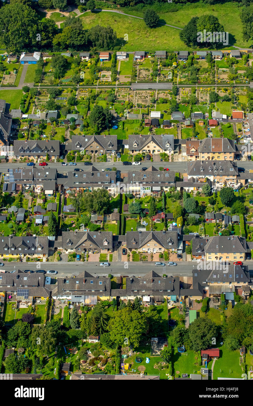 Dortmund Hörde-Nord settlement, workers' housing estate, Dortmund, Ruhr district, North Rhine-Westphalia, Germany Stock Photo