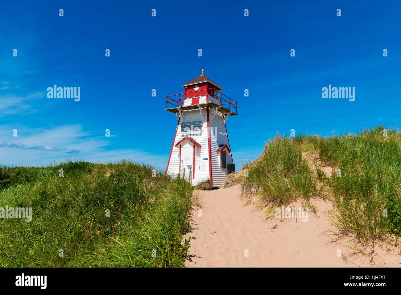 Covehead Harbor Lighthouse, Prince Edward Island National Park, Prince Edward Island, Canada Stock Photo
