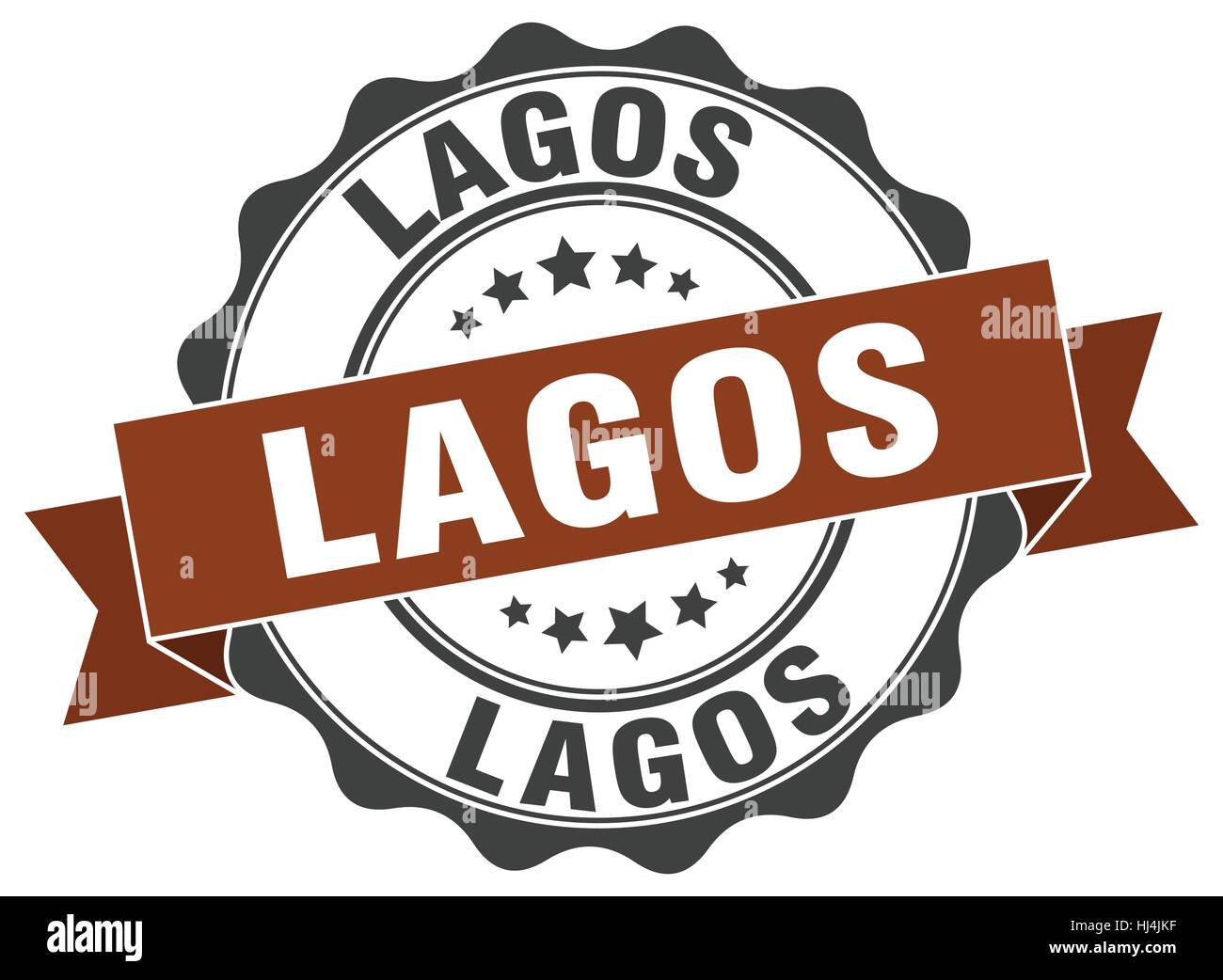 Lagos round ribbon seal Stock Vector Image & Art Alamy