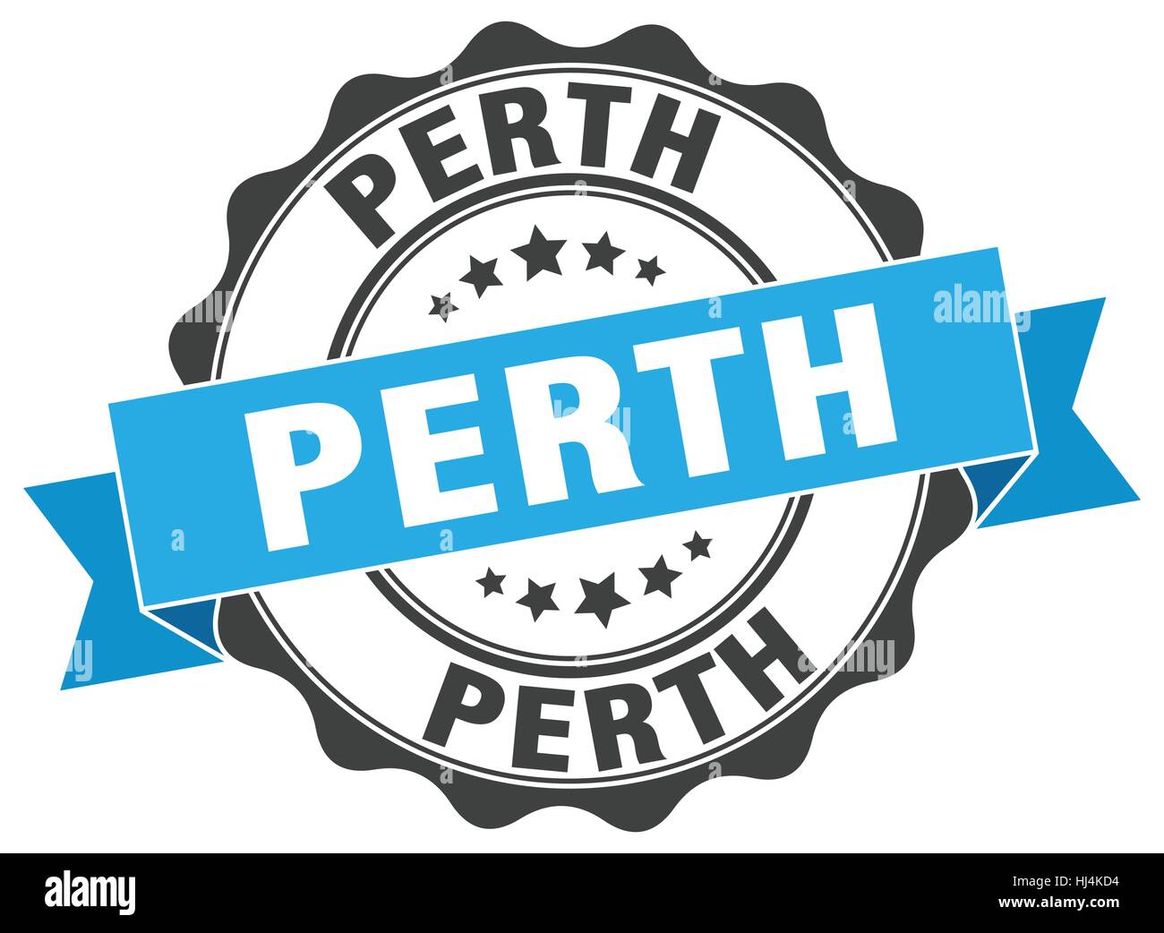 Perth round ribbon seal Stock Vector Image & Art - Alamy