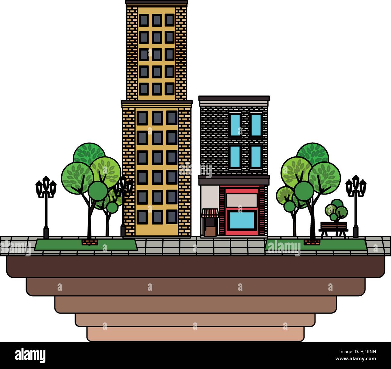 city with buildings Stock Vector Image & Art - Alamy