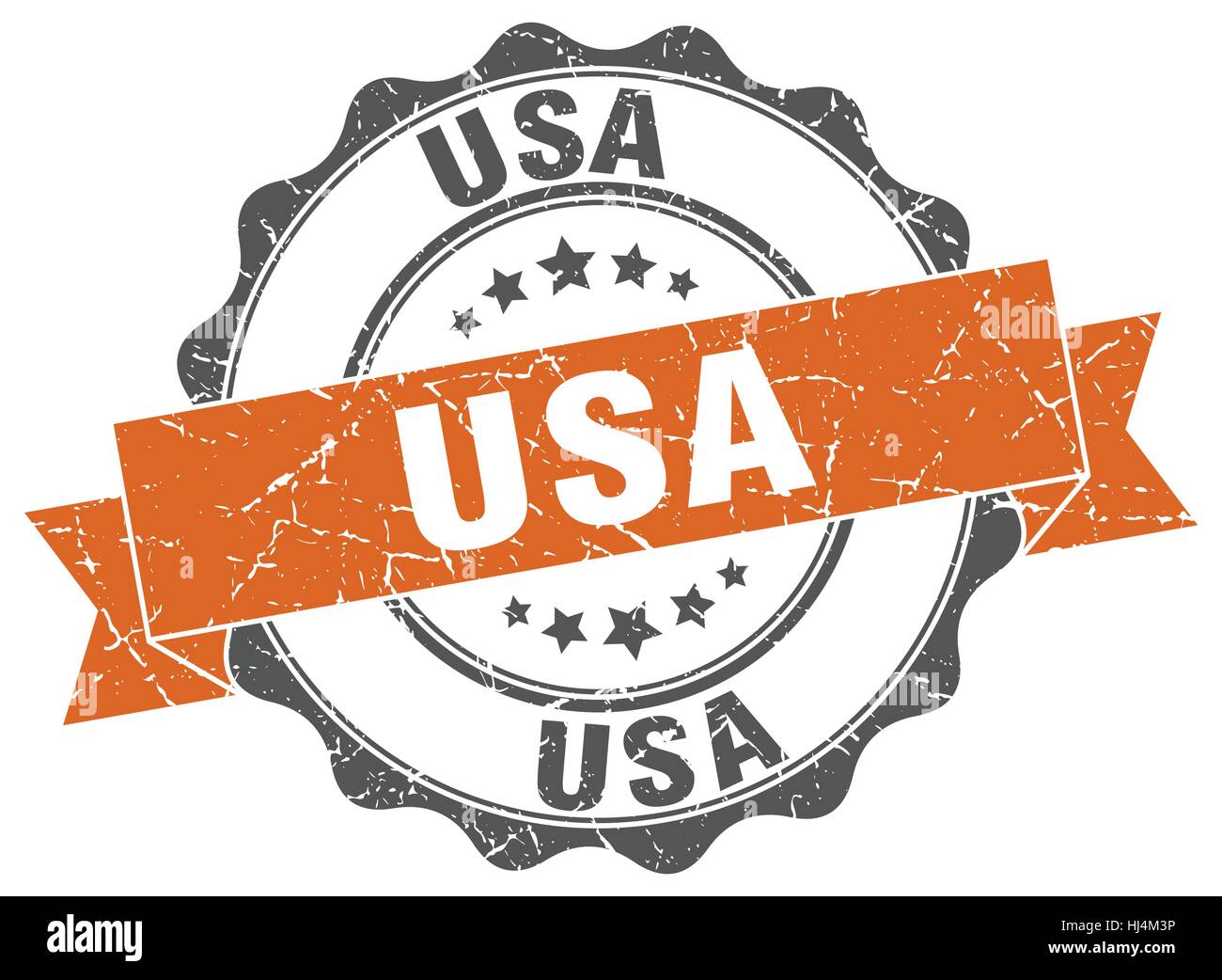 usa round ribbon seal Stock Vector Image & Art - Alamy