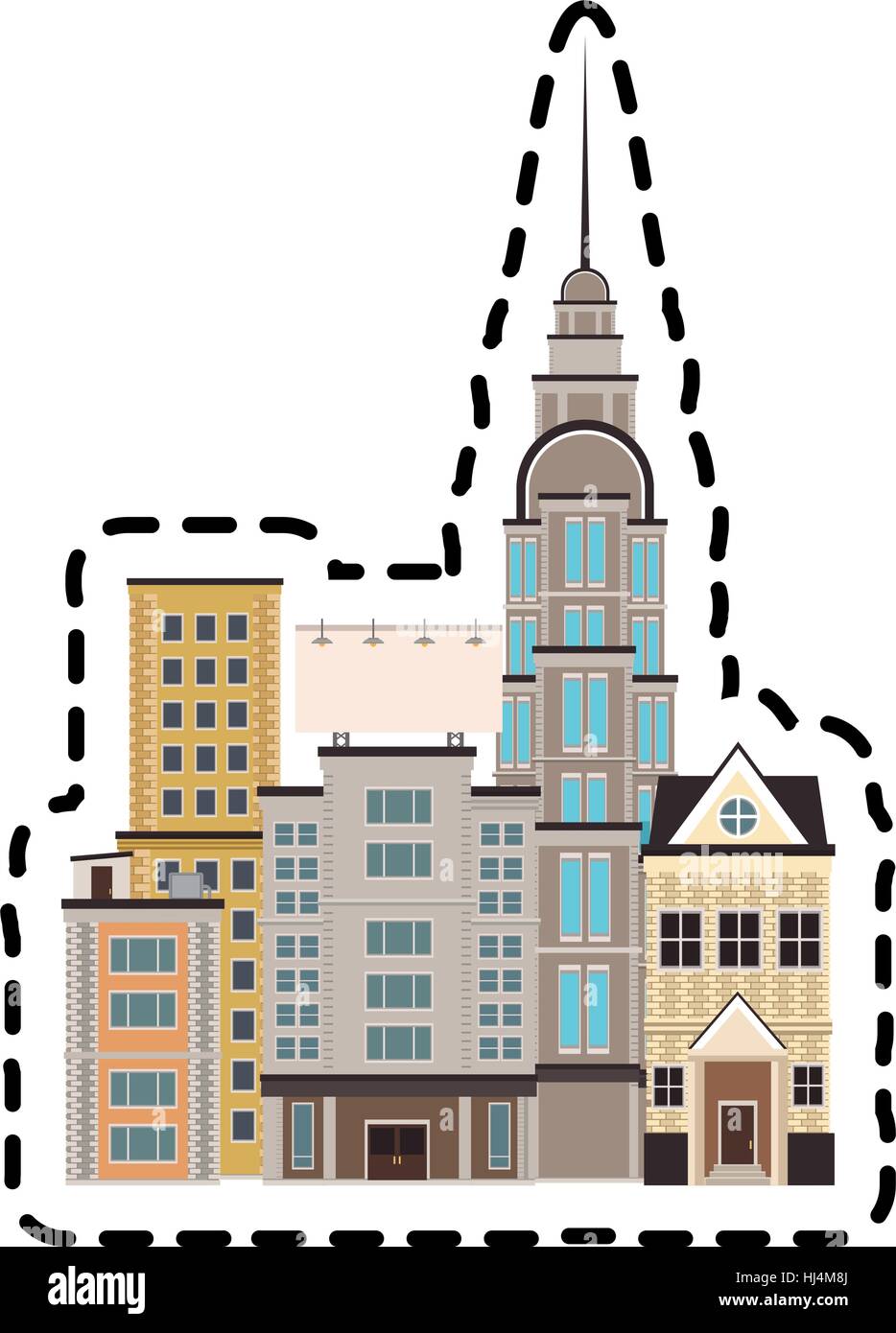 city with buildings Stock Vector Image & Art - Alamy