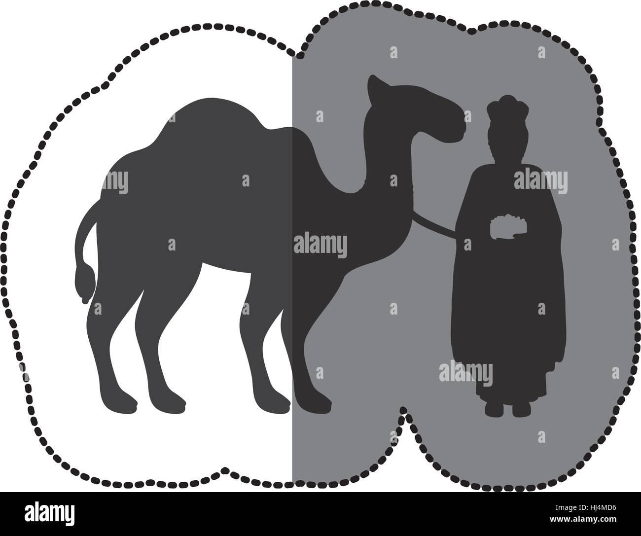 Three Wise Men Cartoon Gift Stock Photos & Three Wise Men Cartoon Gift