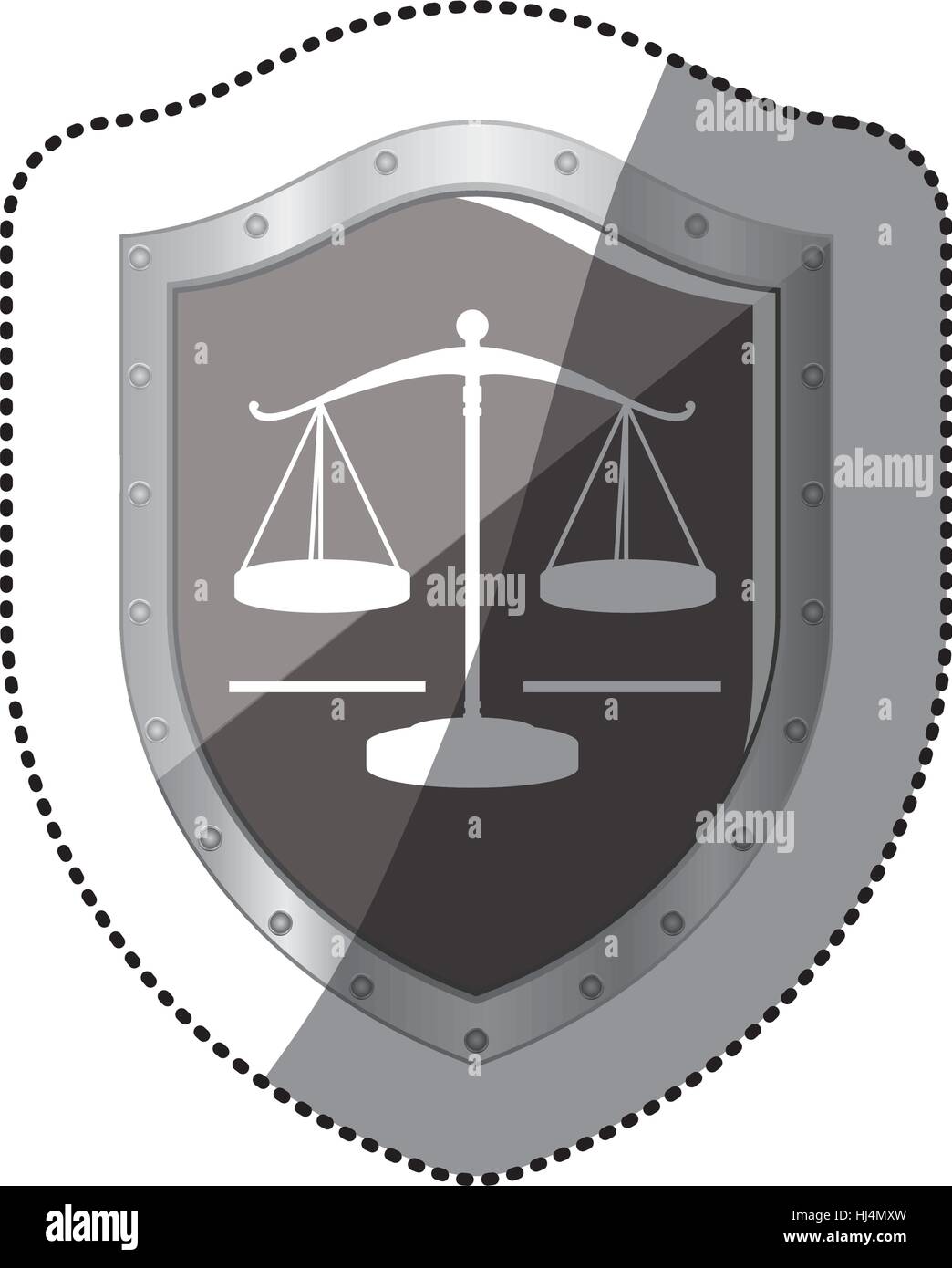 Justice balance law icon vector illustration graphic design Stock ...
