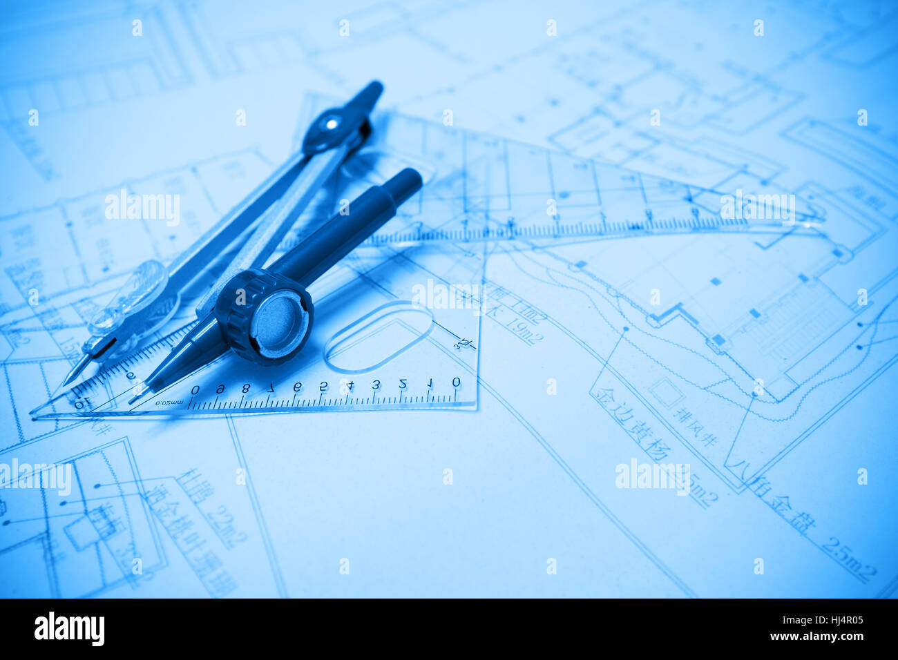 Construction planning and drawing tools background Stock Photo Alamy