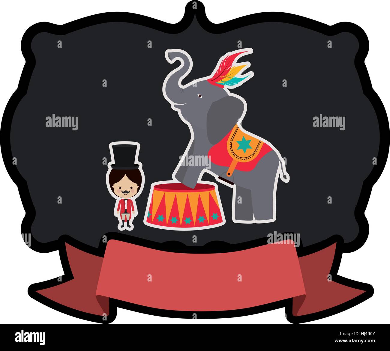 Circus Tamer Cartoon Icon Vector Illustration Graphic Design Stock Vector Image And Art Alamy