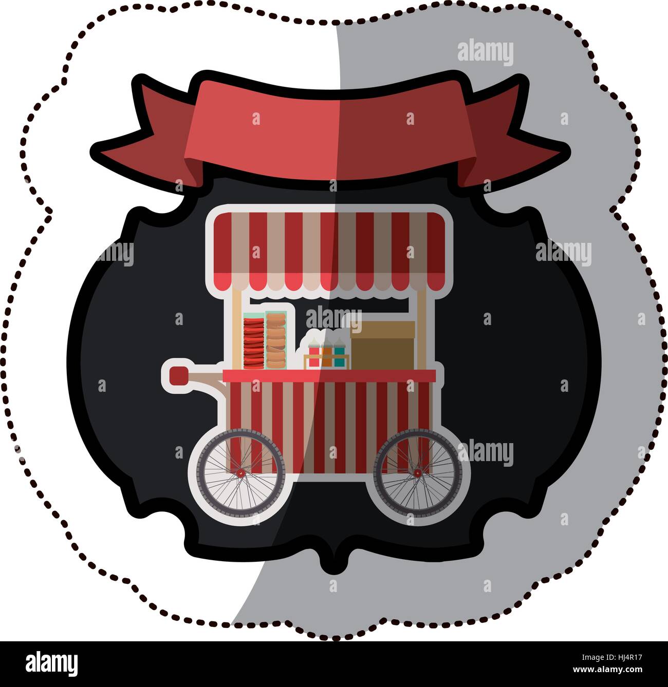 hot-dog-cart-icon-vector-hi-res-stock-photography-and-images-alamy