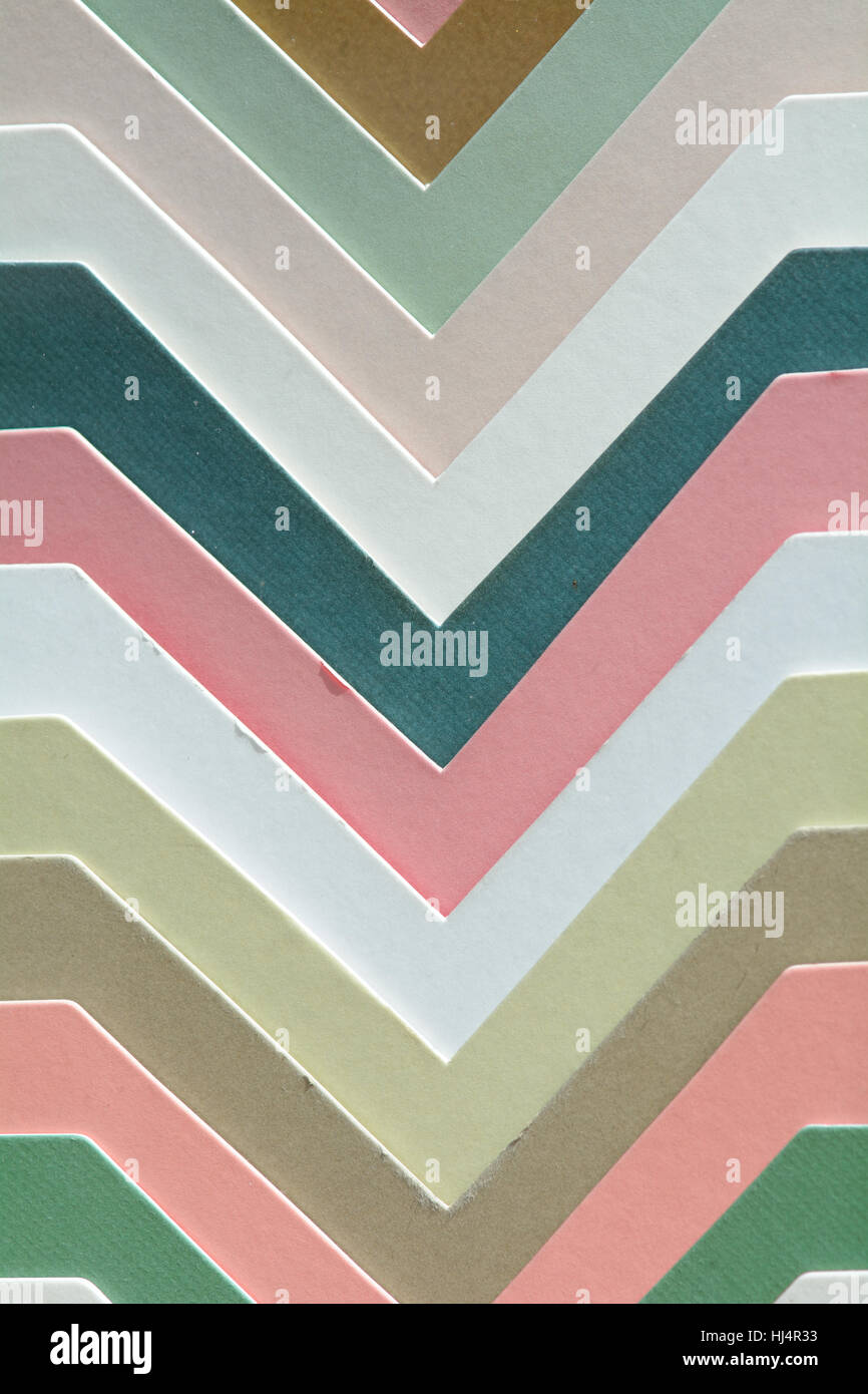Picture frame mount samples in different colours in art shop Stock Photo