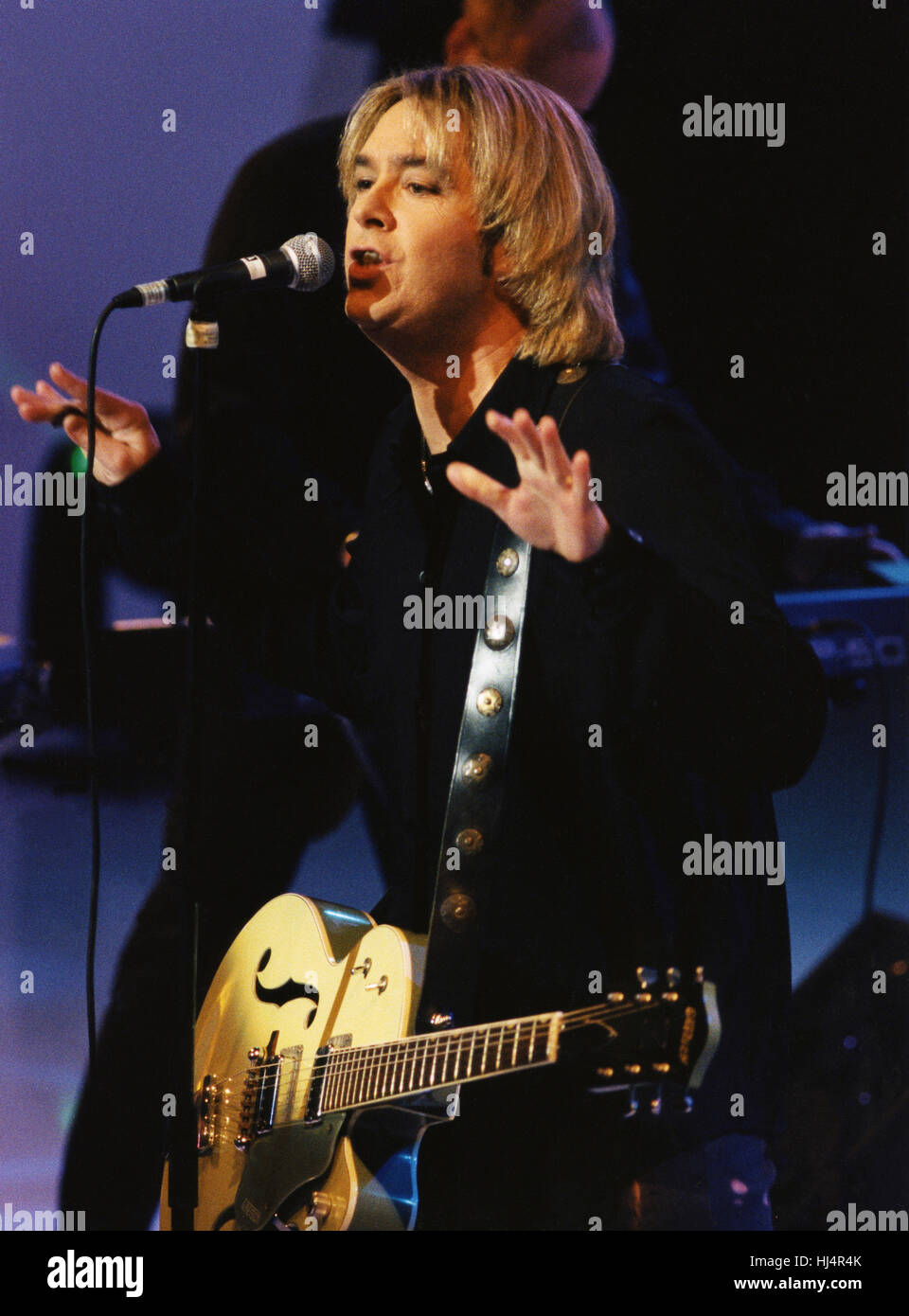 PER GESSLE member of Swedish group Roxette 2000 on stage during concert Stock Photo