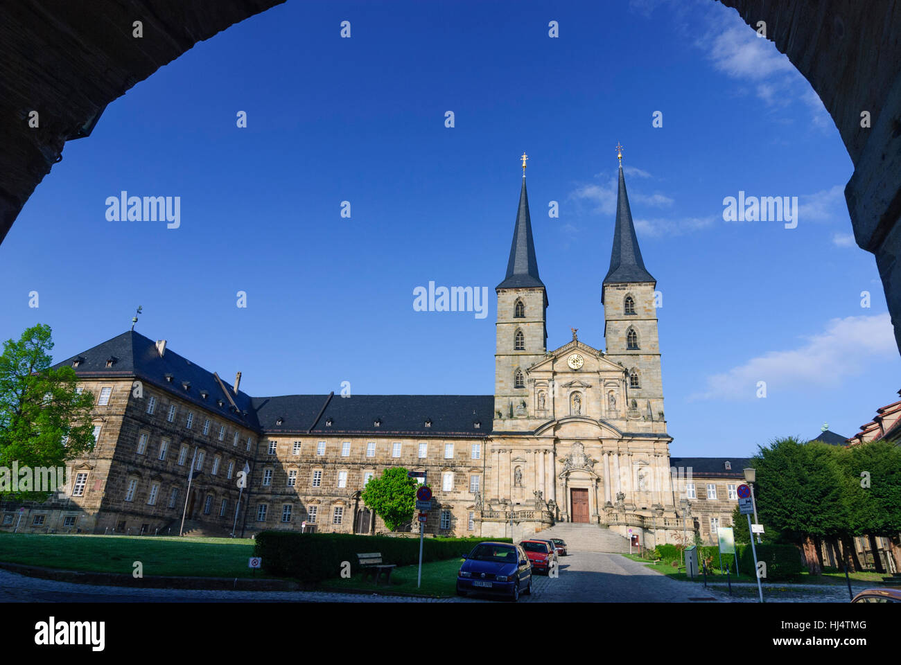 Bamberg: Michaelsberg, monastery Saint Michael, Oberfranken, Upper Franconia, Bayern, Bavaria, Germany Stock Photo