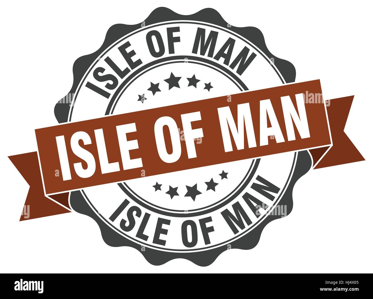 Isle Of Man round ribbon seal Stock Vector Image & Art - Alamy