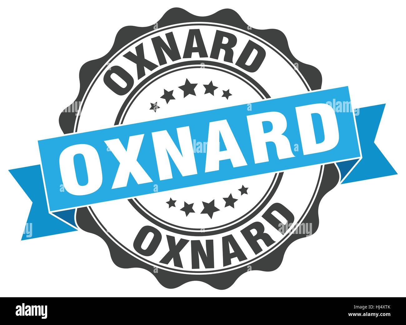 Oxnard round ribbon seal Stock Vector Image & Art - Alamy