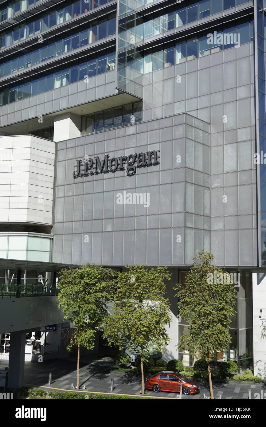 JP Morgan office building in Kuala Lumpur, Malaysia Stock Photo