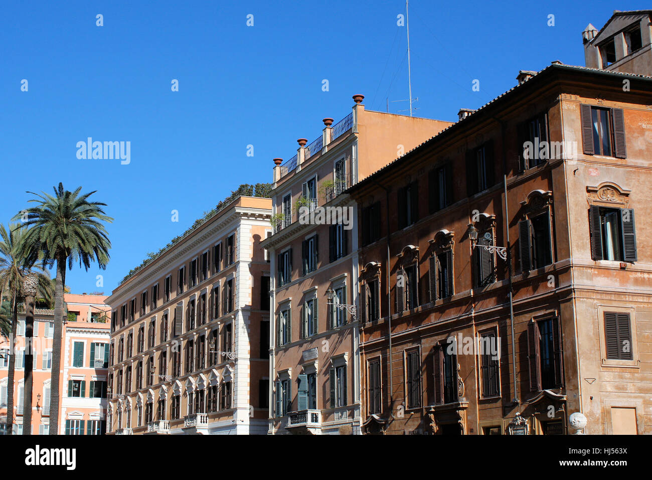 house, building, historical, Rome, roma, villa, italy, blue, house ...