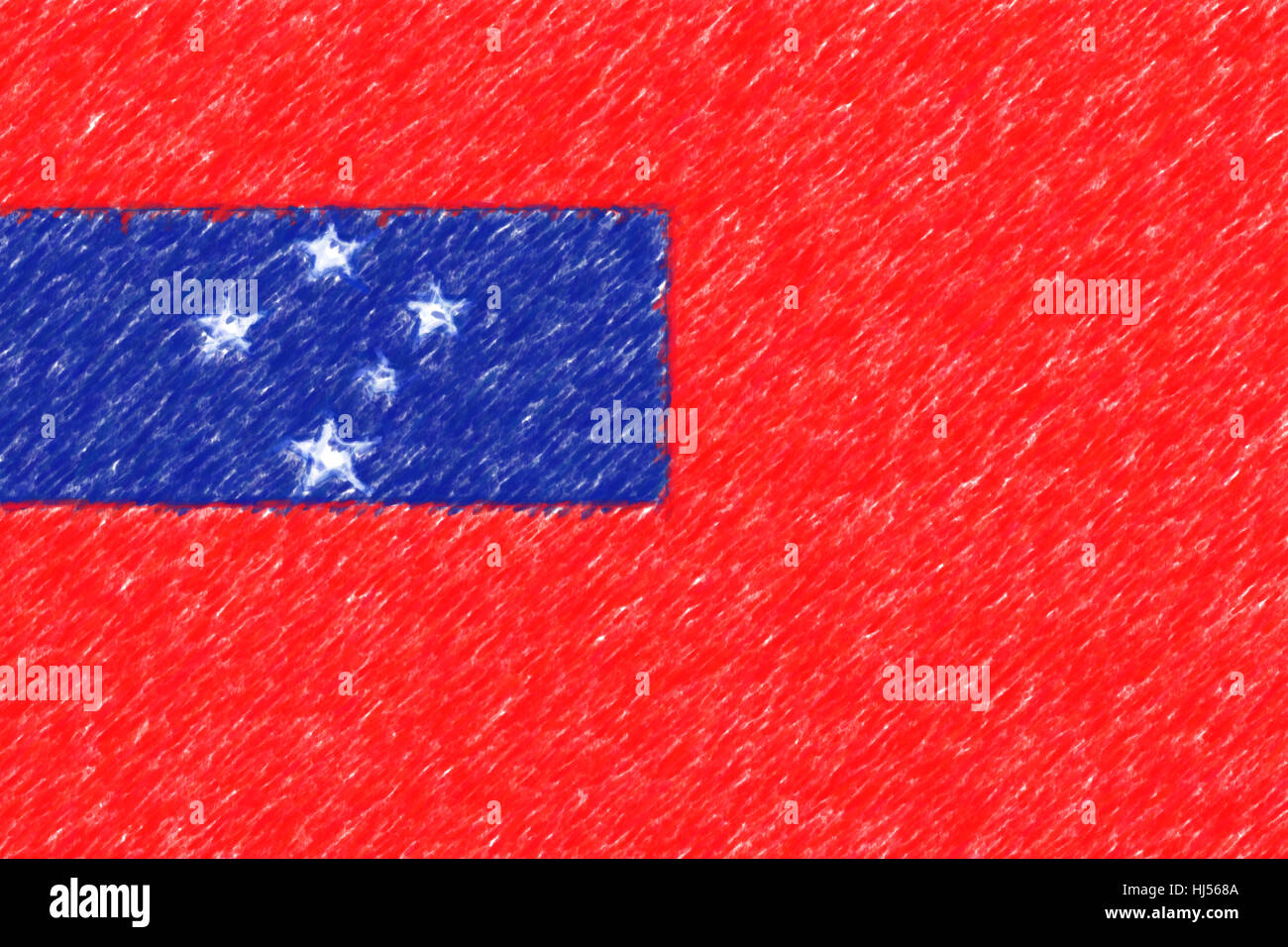 Flag of Samoa background o texture, color pencil effect Stock Photo - Alamy