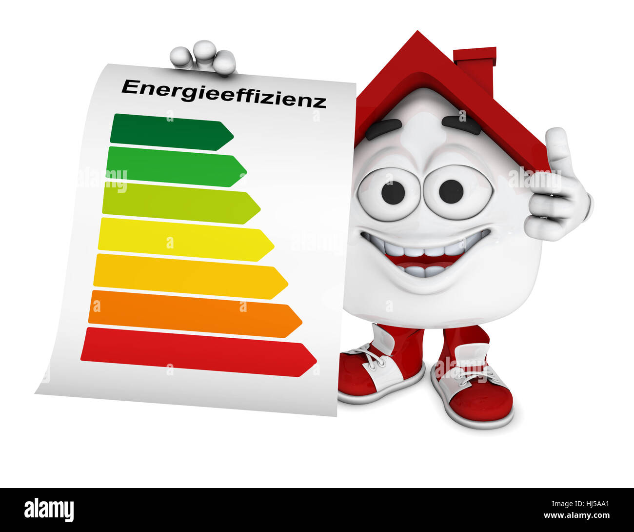 small 3d house red energy efficiency concept 1 Stock Photo Alamy