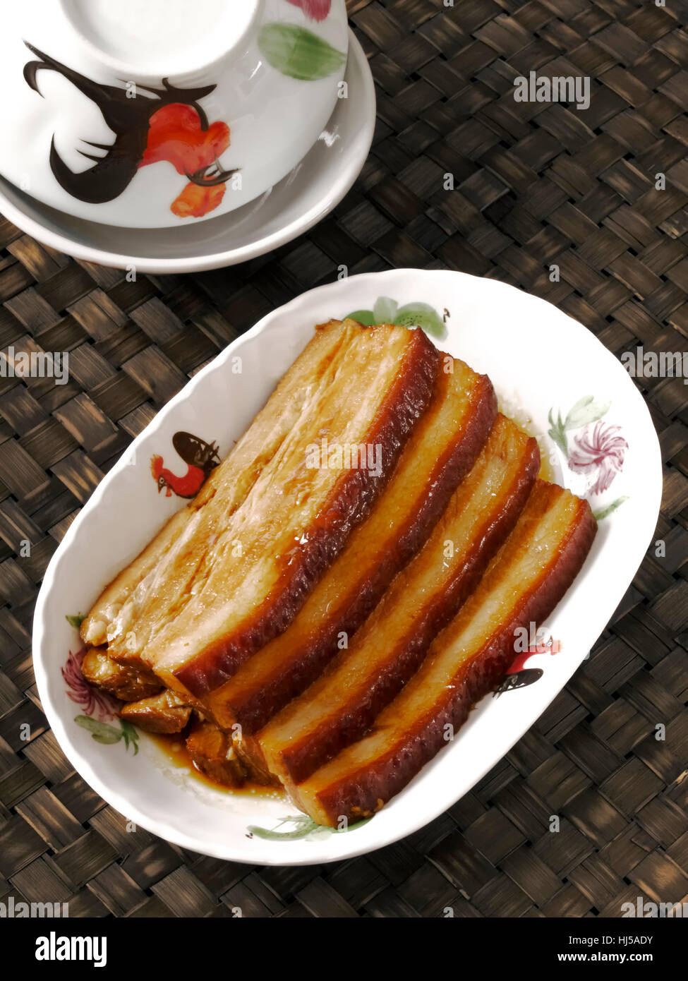 belly, tummy, chinese, cholesterol, braised, thick, wide, fat, meat