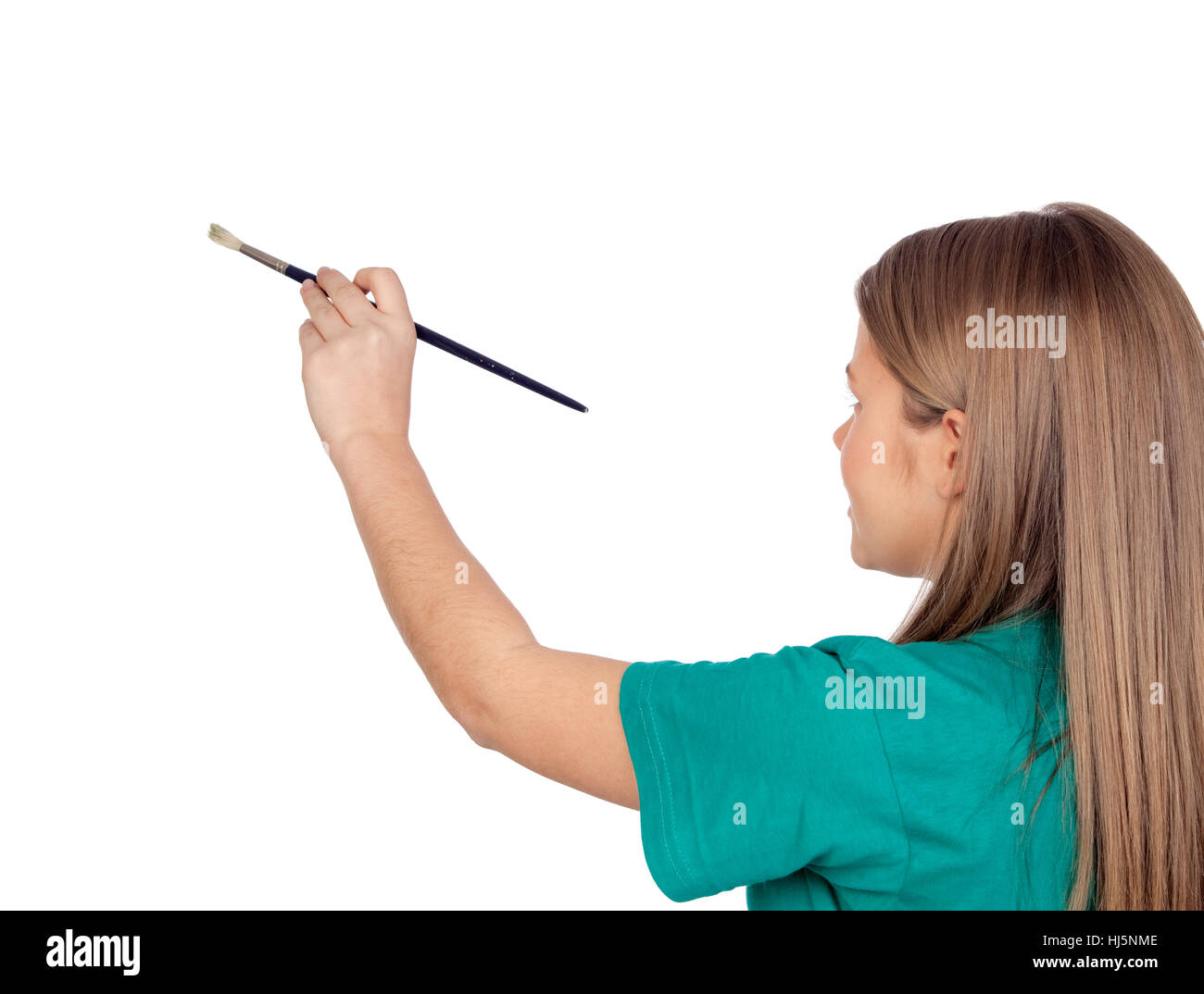 Painting Brush Student Artist Painter Blond Paintbrush Brushing 