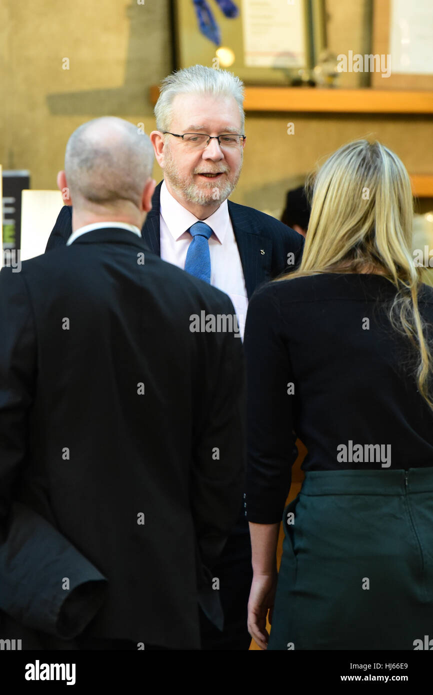 Edinburgh, Scotland, UK. 26th January, 2017. Scottish Brexit Minister Michael Russell pictured in the Scottish Parliament following a meeting with UK Secretary of State for Scotland David Mundell, © Ken Jack / Alamy Live News Stock Photo