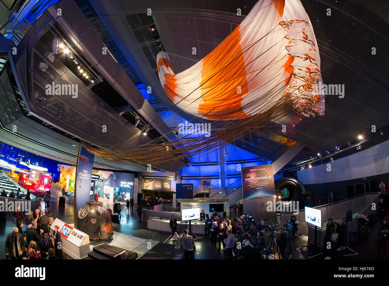 Science Museum, London, UK. 26th January, 2017. Tim Peake’s spacecraft
