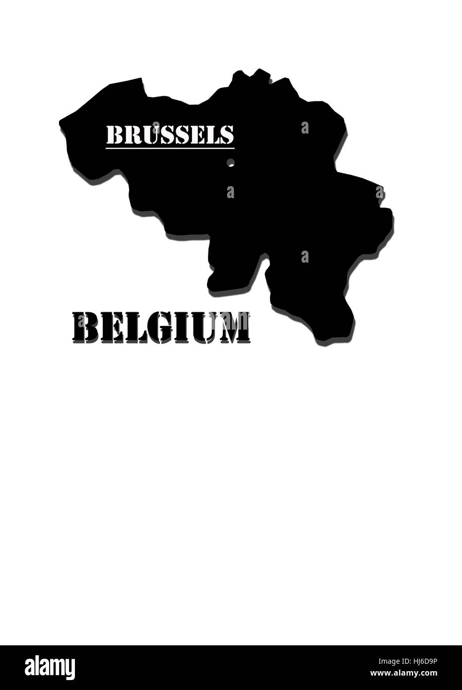 Belgium map school Black and White Stock Photos & Images - Alamy