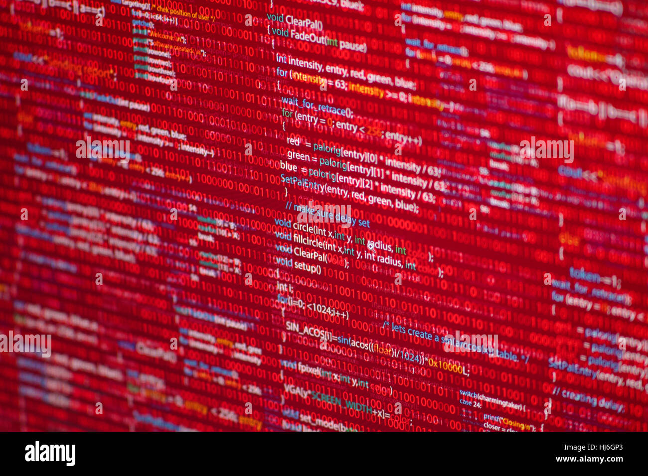Red code hi-res stock photography and images - Alamy
