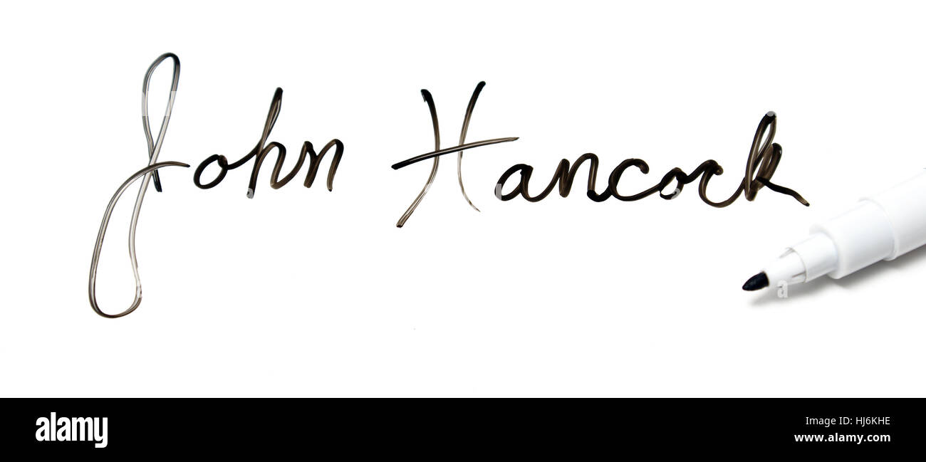 John hancock handwriting hires stock photography and images Alamy
