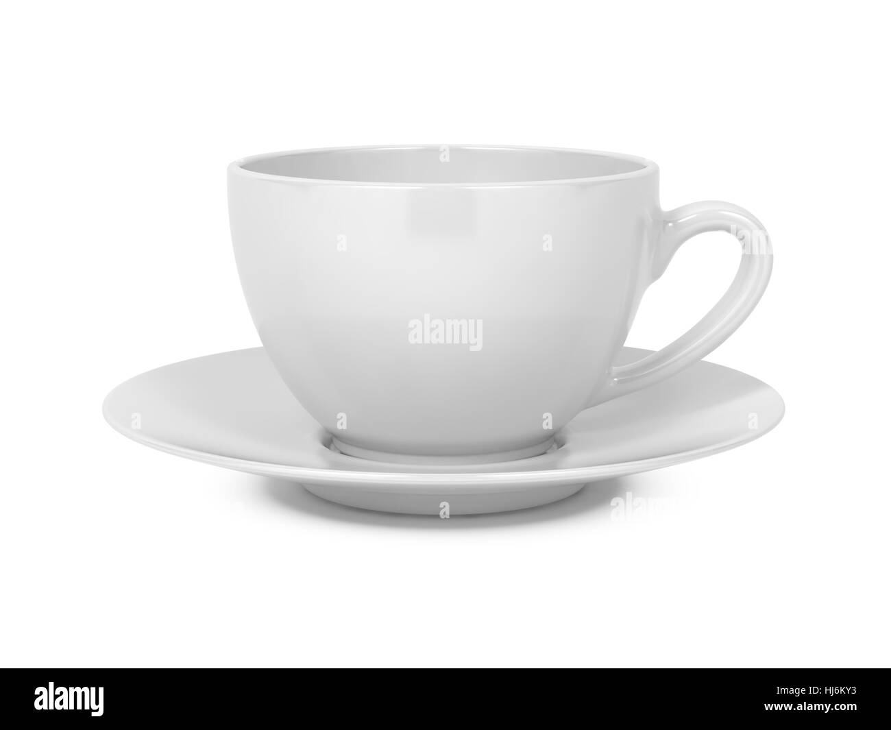 Small White Coffee Cup Isolated on White Background Stock Photo Alamy