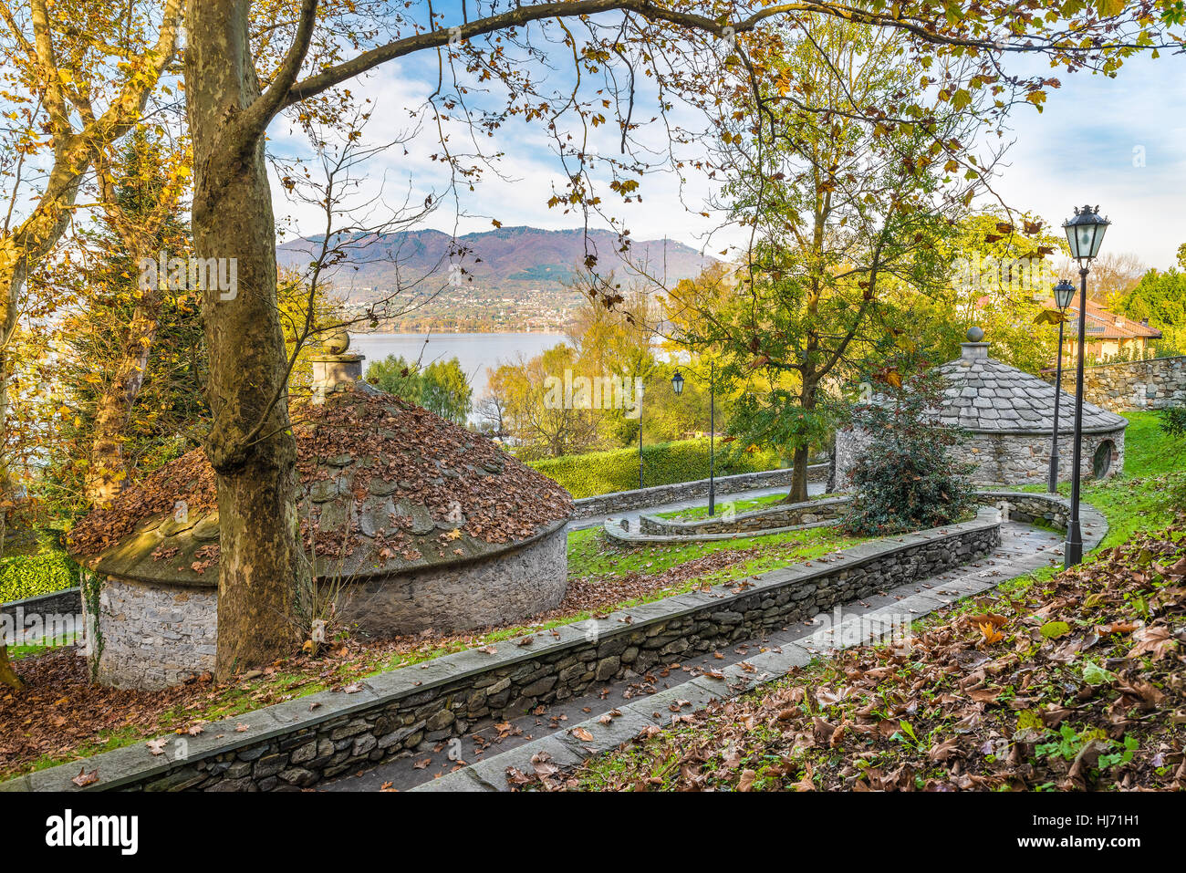 Iceboxes of the XVII century in Cazzago Brabbia (lake Varese) - province of Varese, Italy. Stock Photo