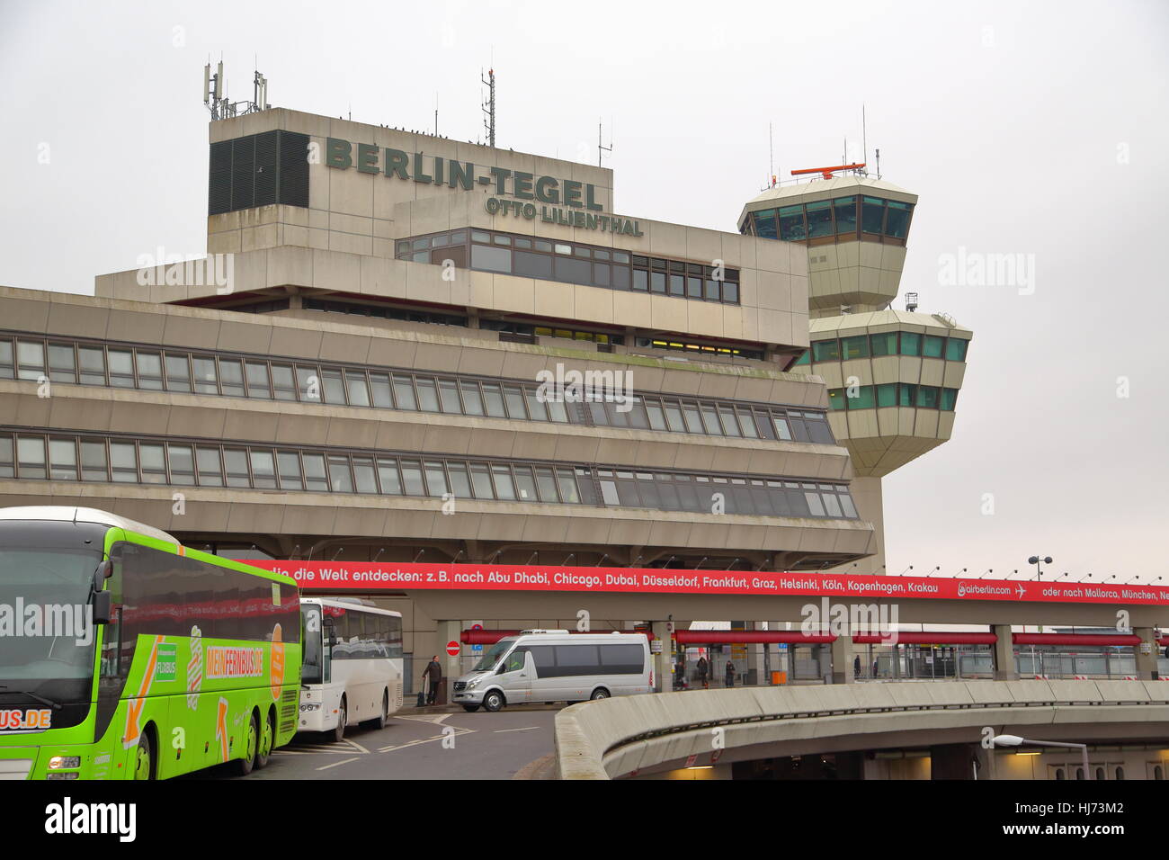 Airport building of Berlin-Tegel International Airport, Germany Stock Photo