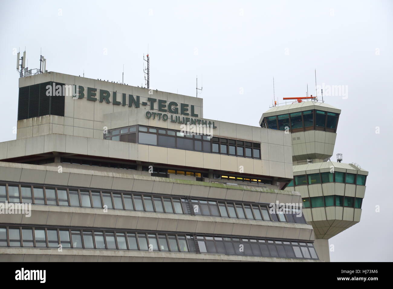 Airport building of Berlin-Tegel International Airport, Germany Stock Photo