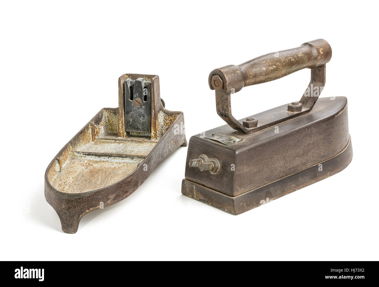 antique electric iron Stock Photo