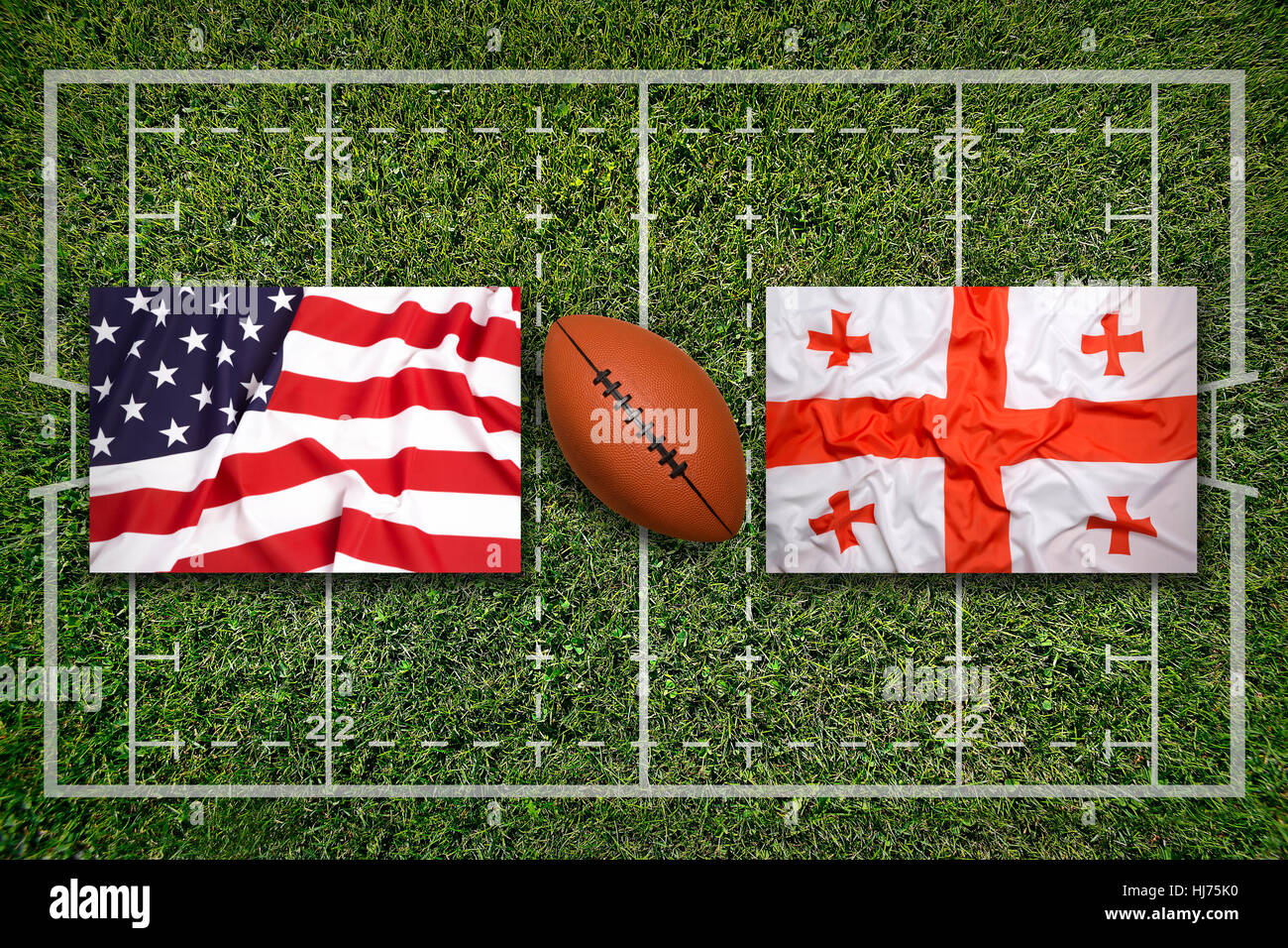 Georgia usa flag hi-res stock photography and images - Alamy