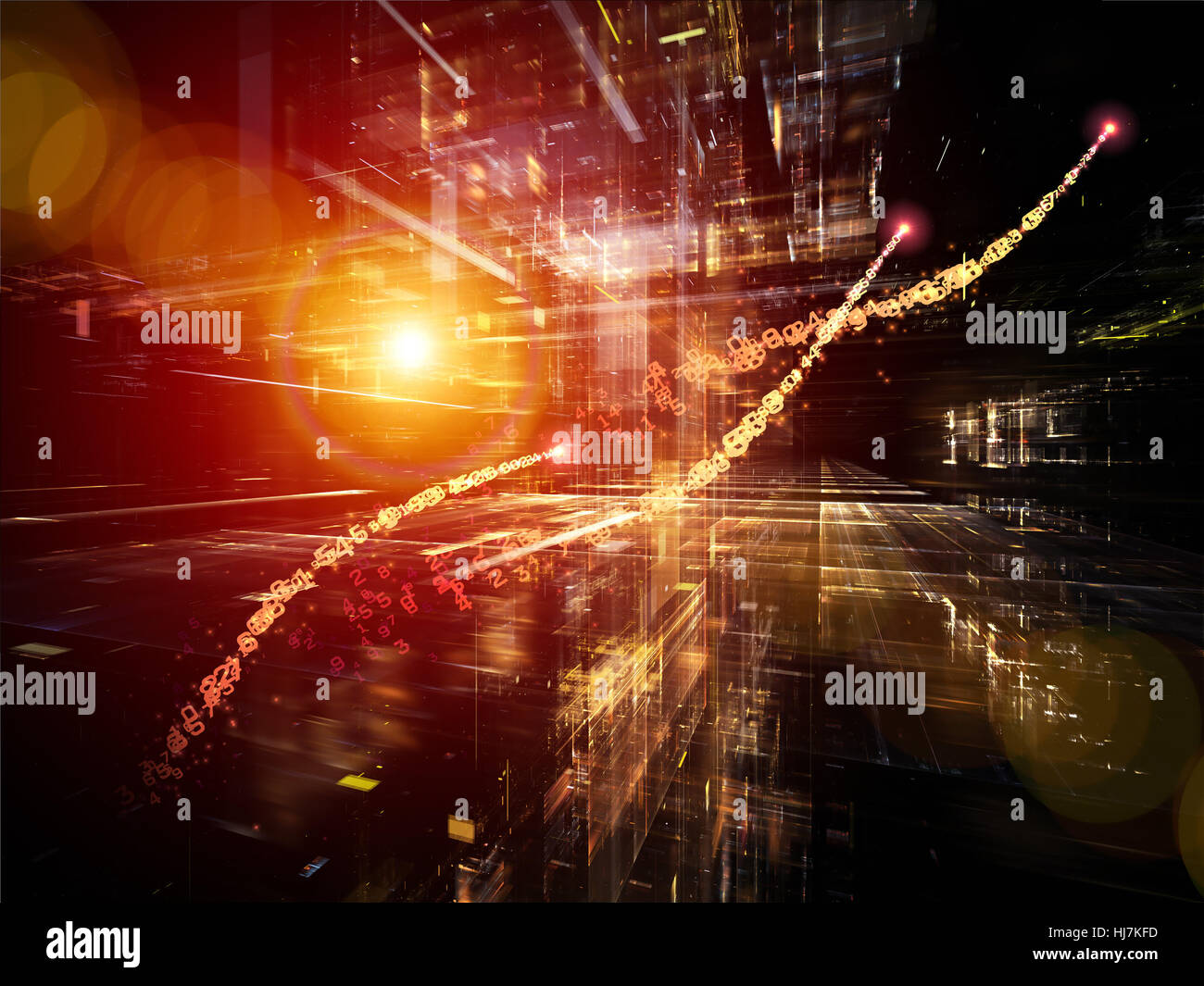 calculation, arrangement, composition, horizon, science, distance Stock ...