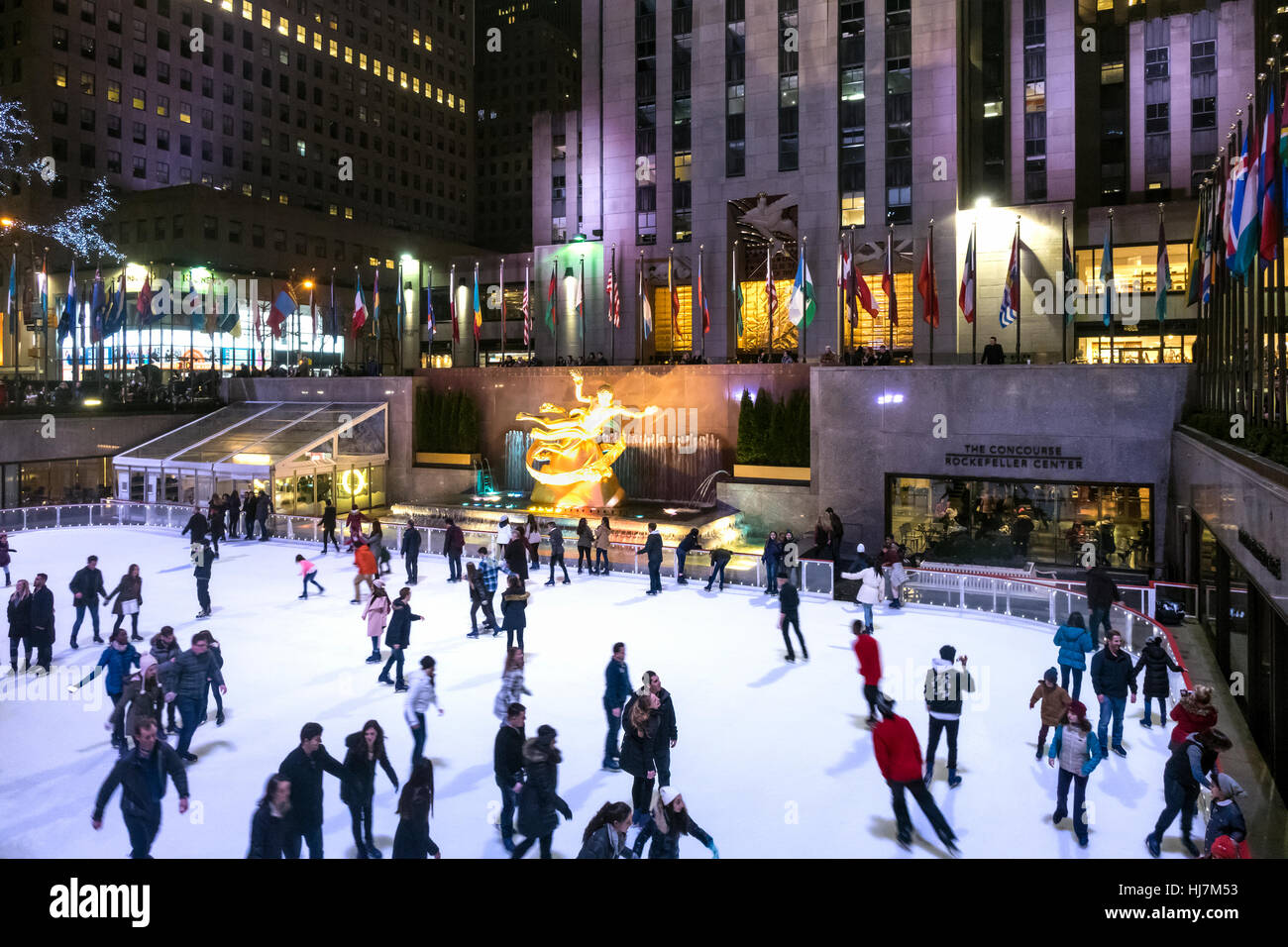 The Ice Rink at Rockefeller Center Stock Photo Alamy